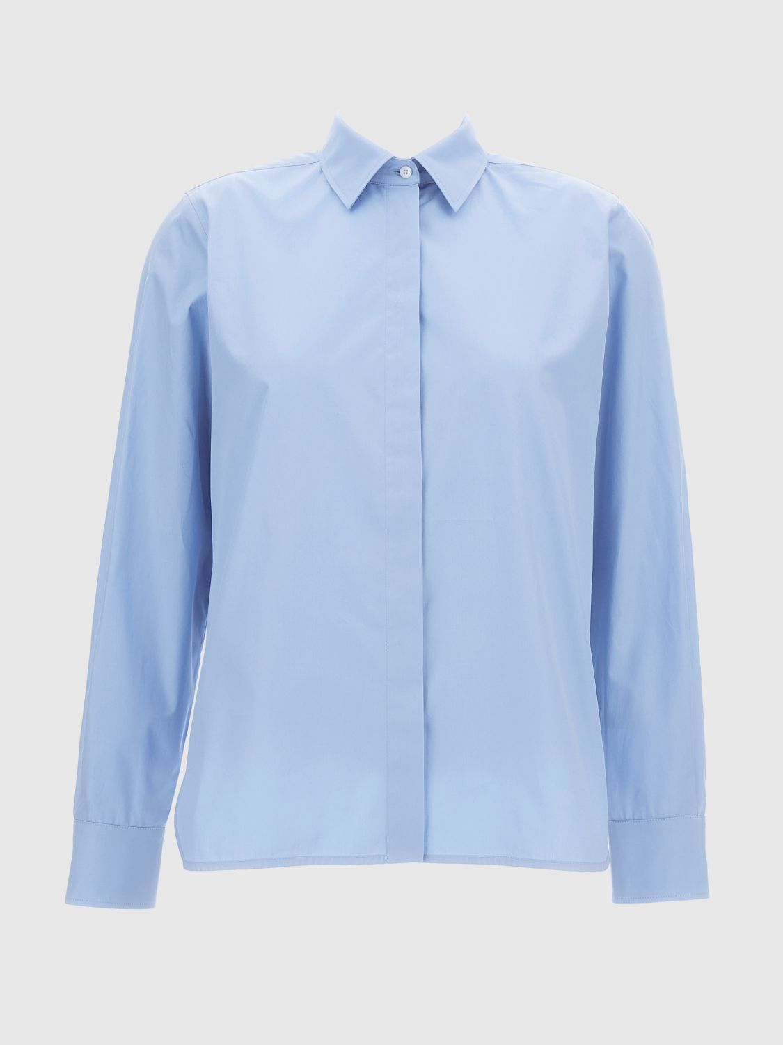 Max Mara Max Mara Shirt Woman Gnawed Blue Size L / US 10 / IT 46 - 2 Thumbnail