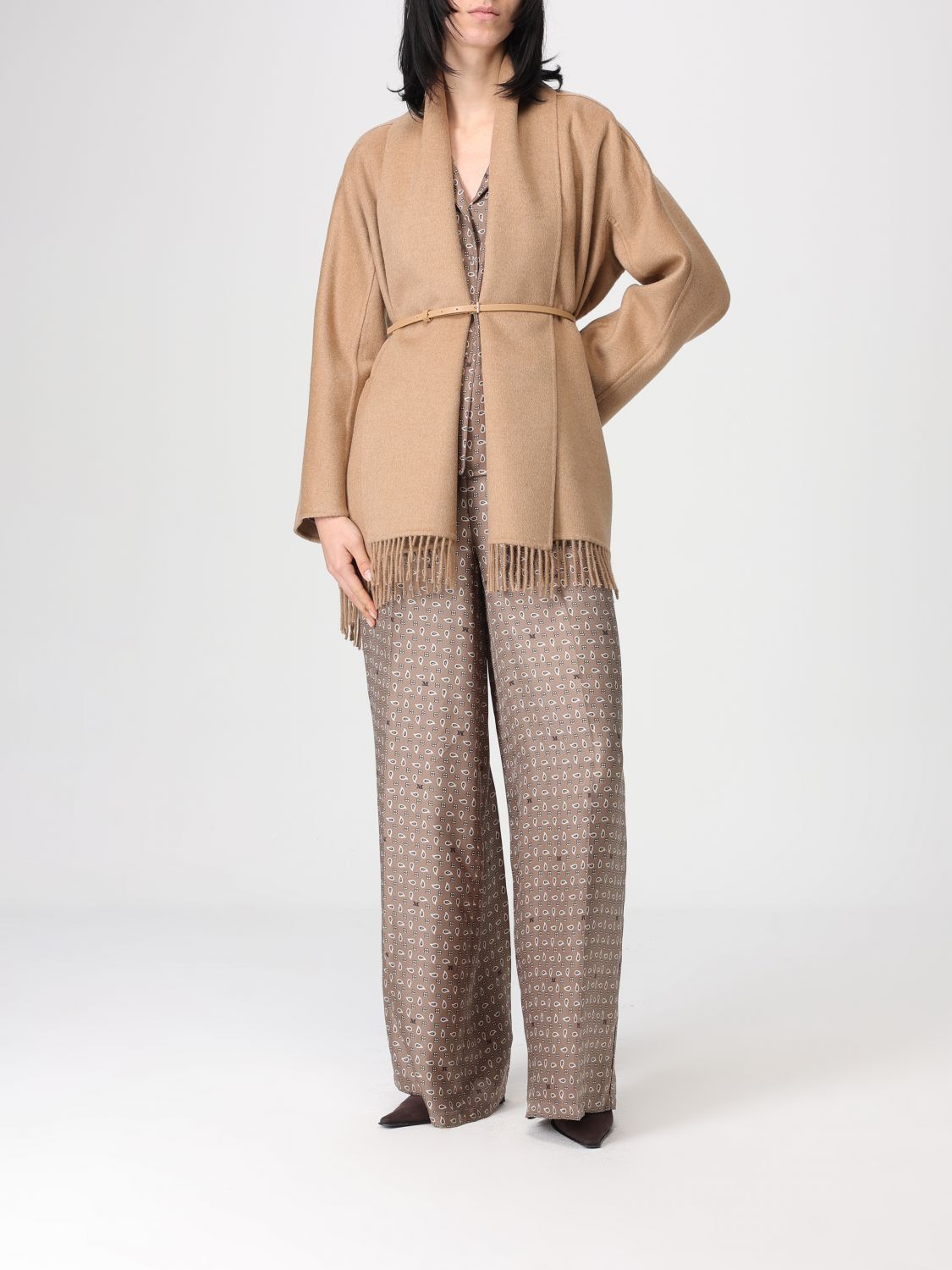 Max Mara Max Mara Shirt Woman Brown Size XL / US 12-14 / IT 48-50 - 2 Thumbnail