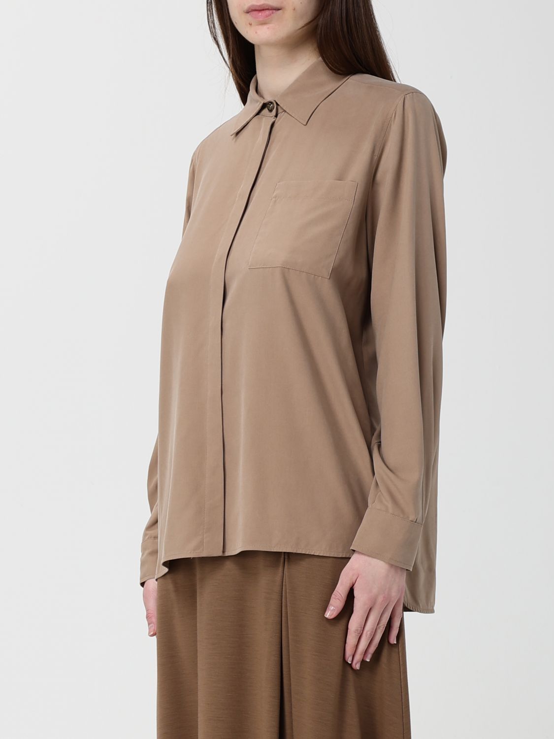 Max Mara Max Mara Shirt Woman Tobacco Size XS / US 0-2 / IT 36-38 - 4 Thumbnail