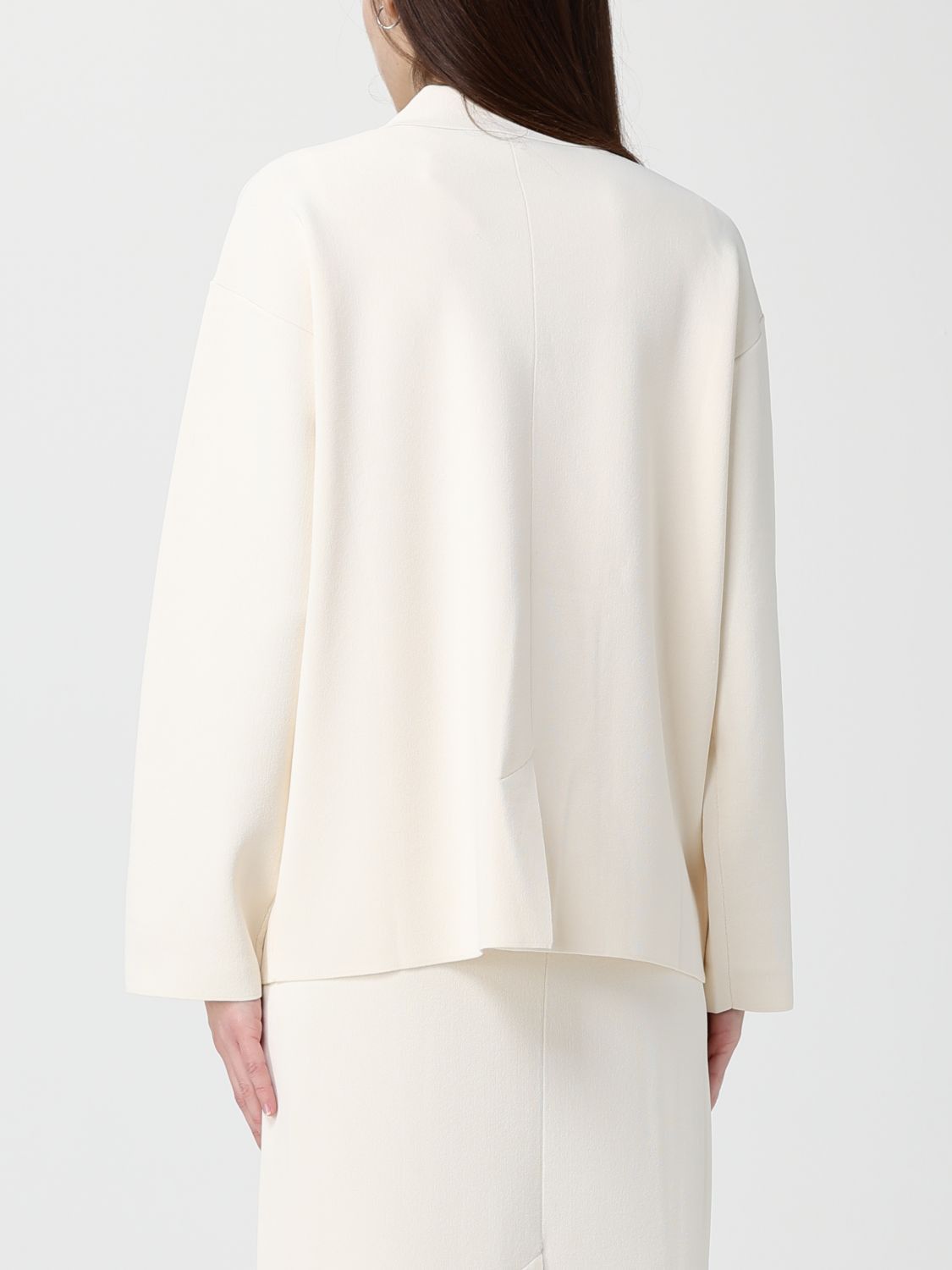 Max Mara Max Mara Jacket Woman Ivory Size S / US 4 / IT 40 - 3 Thumbnail