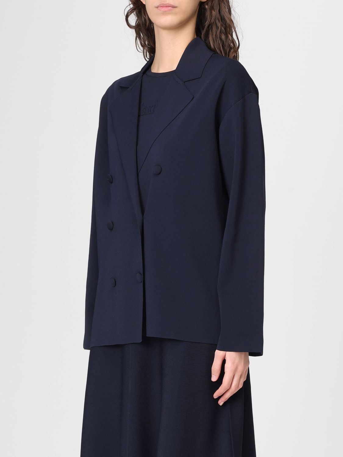 Max Mara Max Mara Jacket Woman Blue Size S / US 4 / IT 40 - 4 Thumbnail