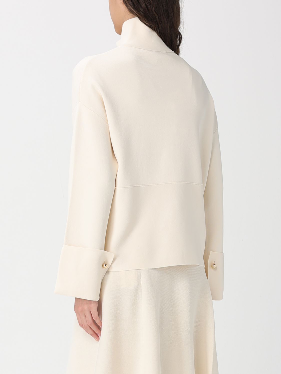 Max Mara Max Mara Sweater Woman Ivory Size L / US 10 / IT 46 - 3 Thumbnail