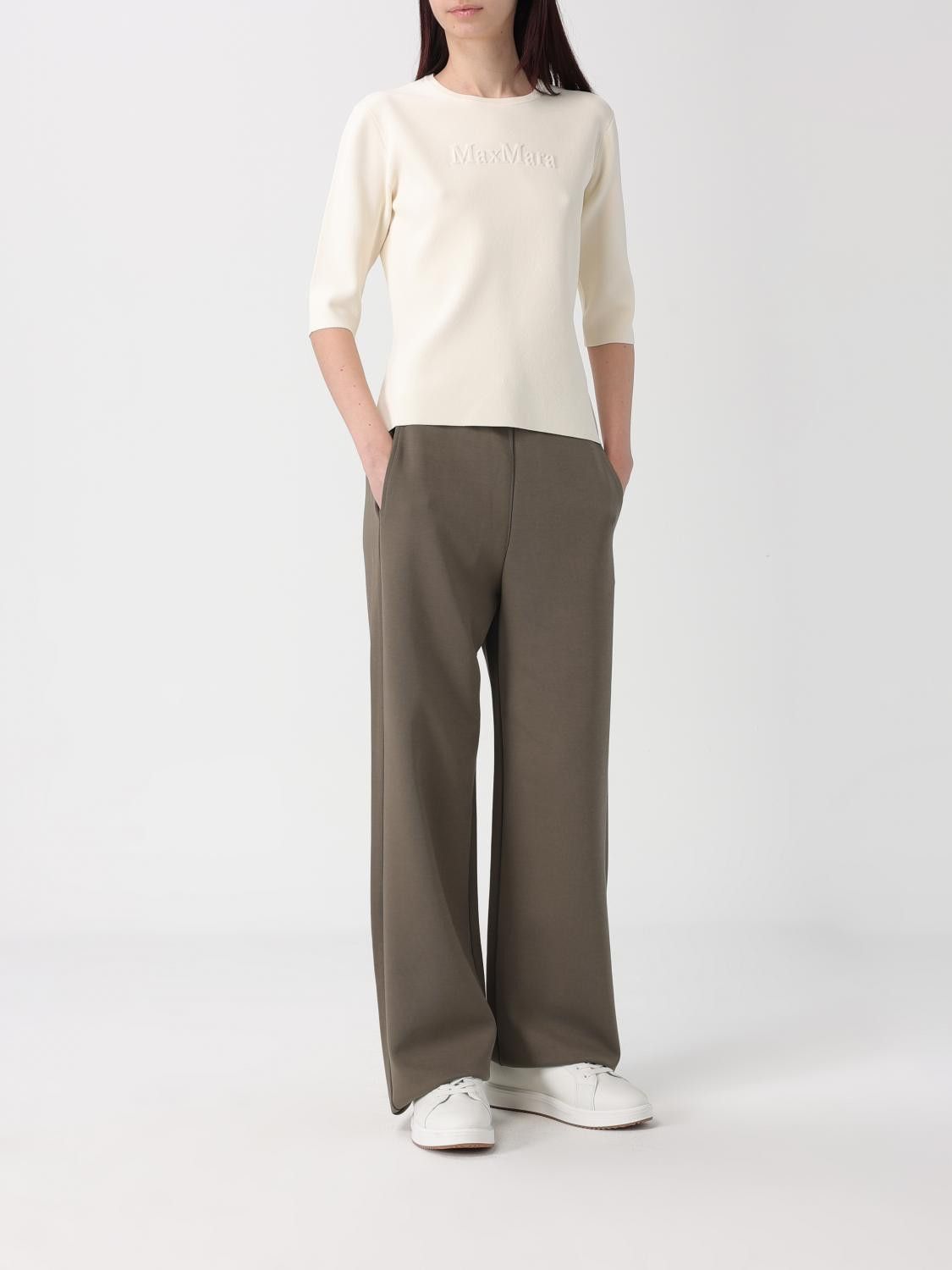 Max Mara Max Mara Sweater Woman Ivory Size XS / US 0-2 / IT 36-38 - 2 Thumbnail