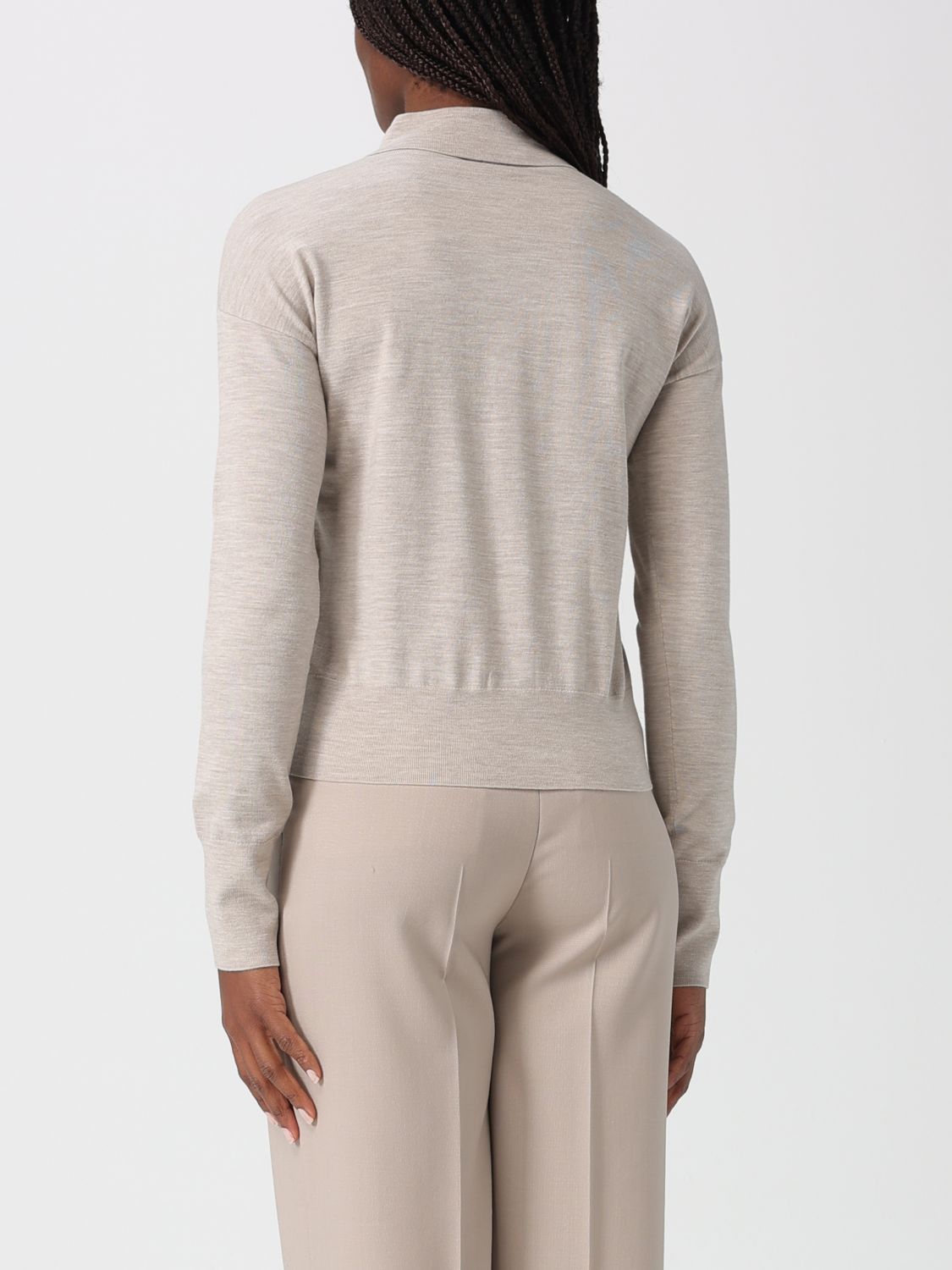Max Mara Max Mara Sweater Woman Beige Size XS / US 0-2 / IT 36-38 - 3 Thumbnail