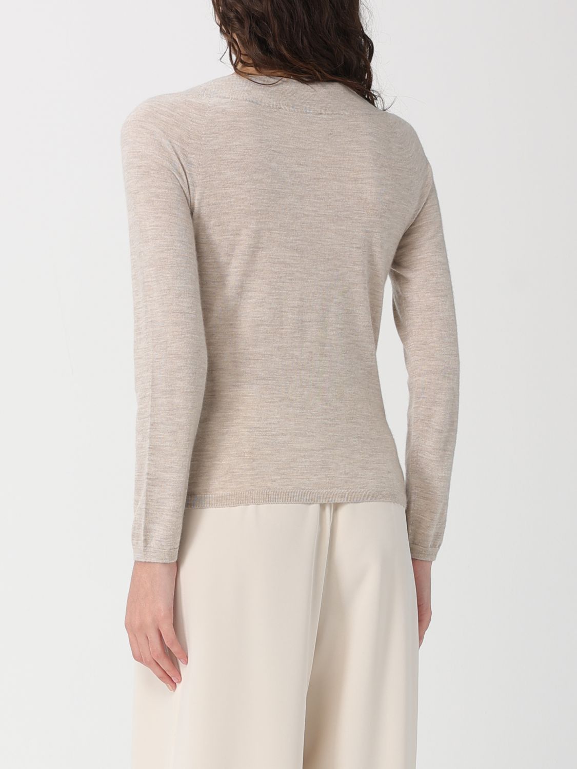 Max Mara Max Mara Sweater Woman Beige Size L / US 10 / IT 46 - 3 Thumbnail