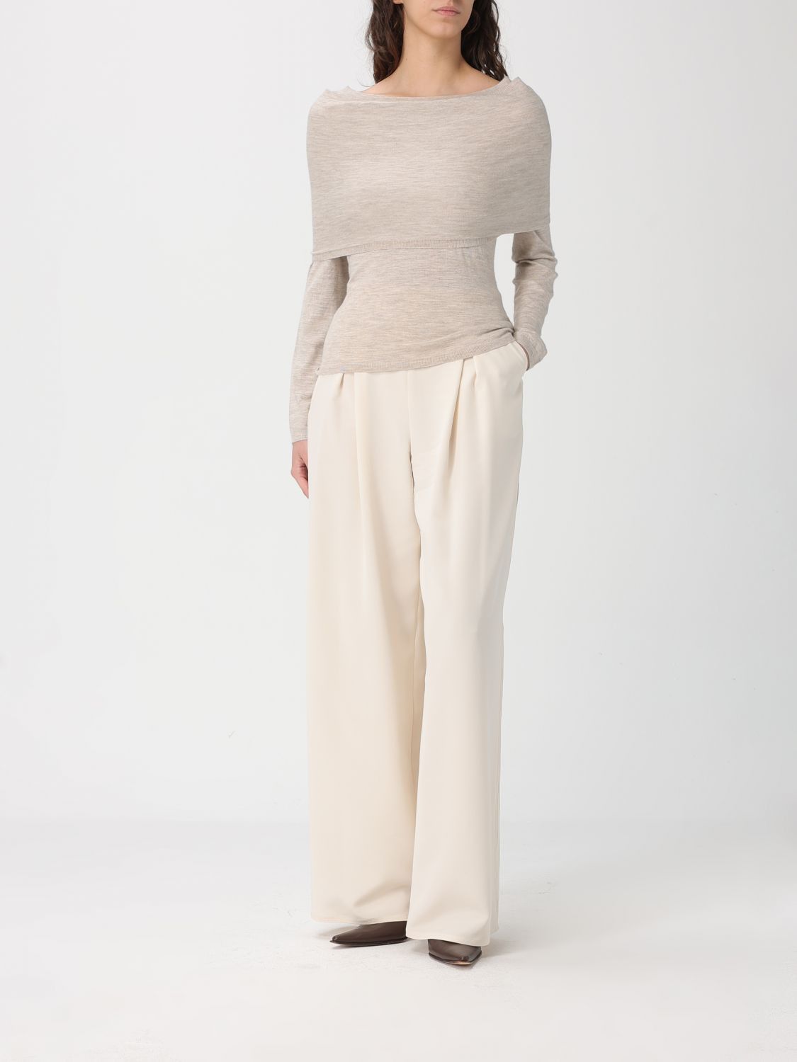 Max Mara Max Mara Sweater Woman Beige Size S / US 4 / IT 40 - 2 Thumbnail