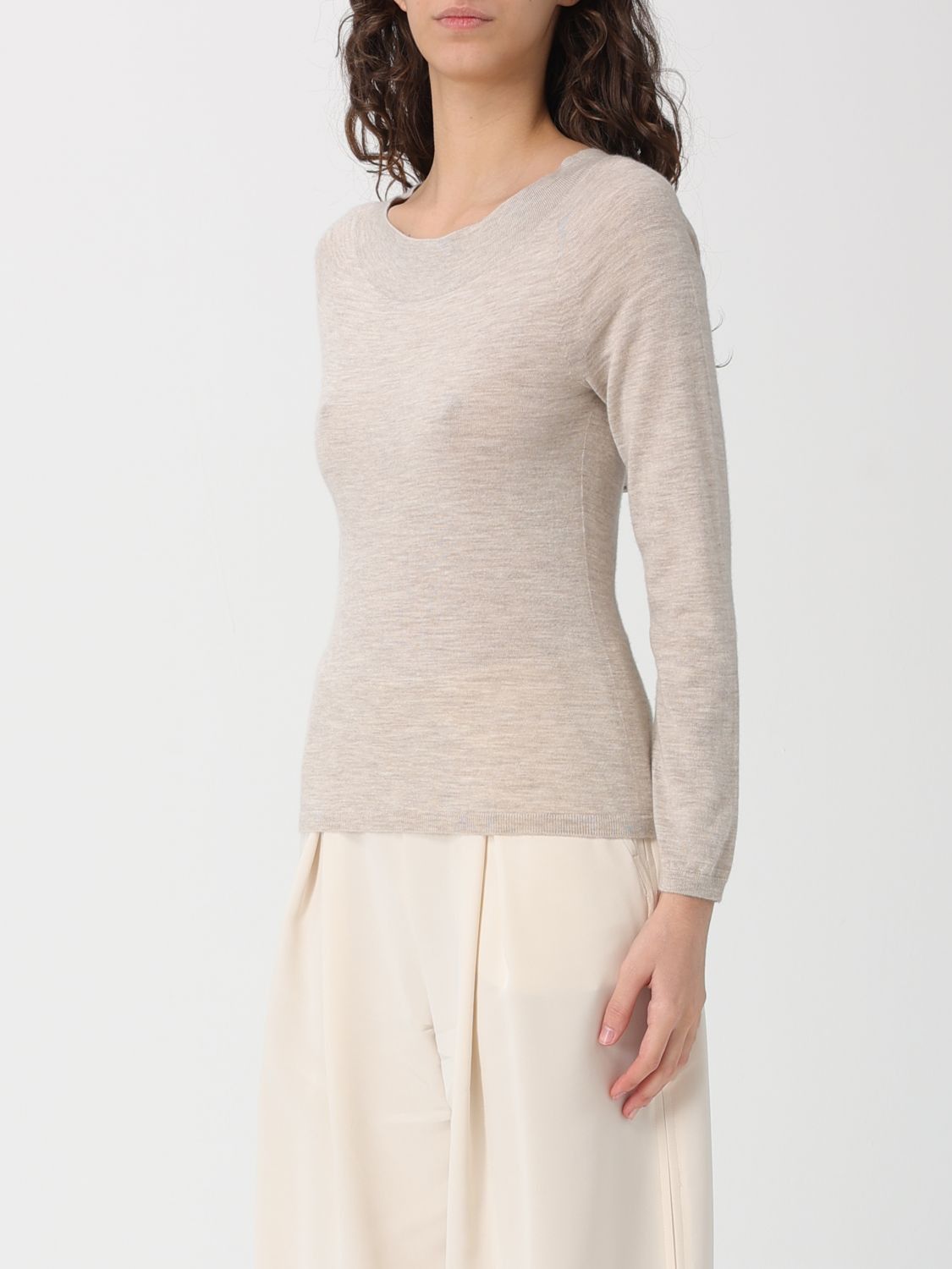 Max Mara Max Mara Sweater Woman Beige Size S / US 4 / IT 40 - 4 Thumbnail