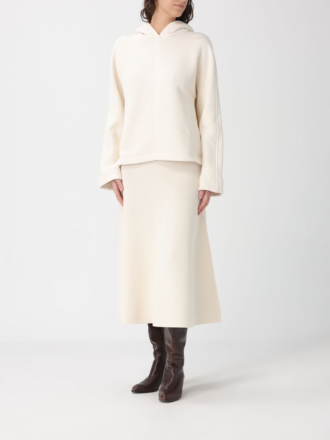 Max Mara Max Mara Sweatshirt Woman Ivory Size L / US 10 / IT 46 - 2 Thumbnail