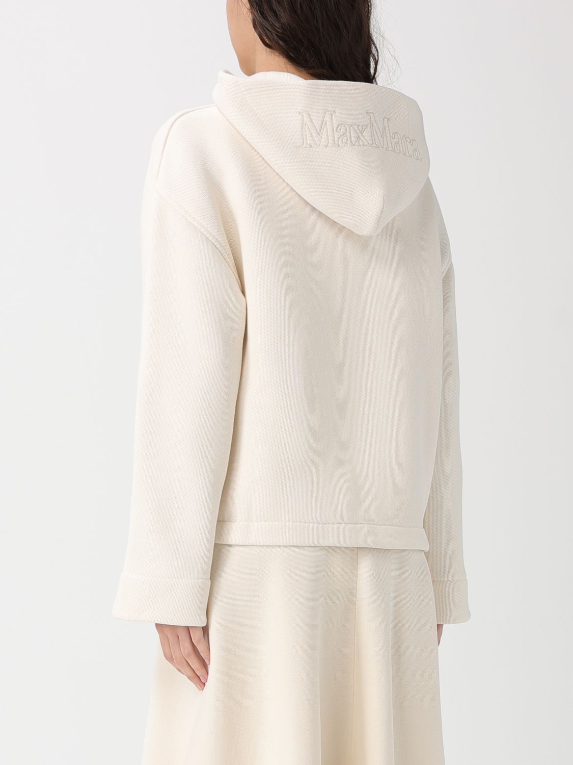 Max Mara Max Mara Sweatshirt Woman Ivory Size M / US 6-8 / IT 42-44 - 3 Thumbnail