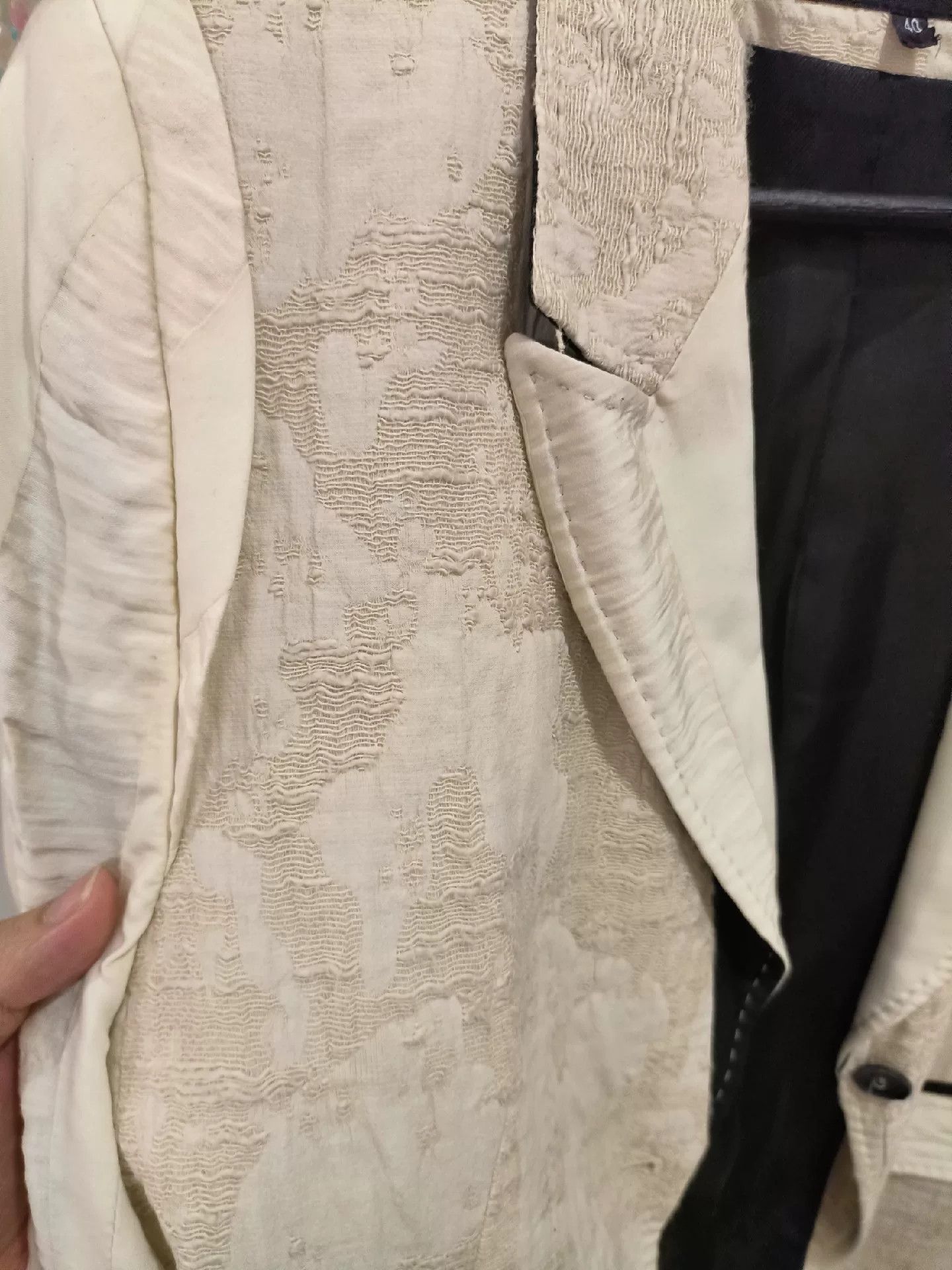 Ann Demeulemeester Ann Demeulemeester Women's Beige Blazer Size S / US 4 / IT 40 - 2 Thumbnail
