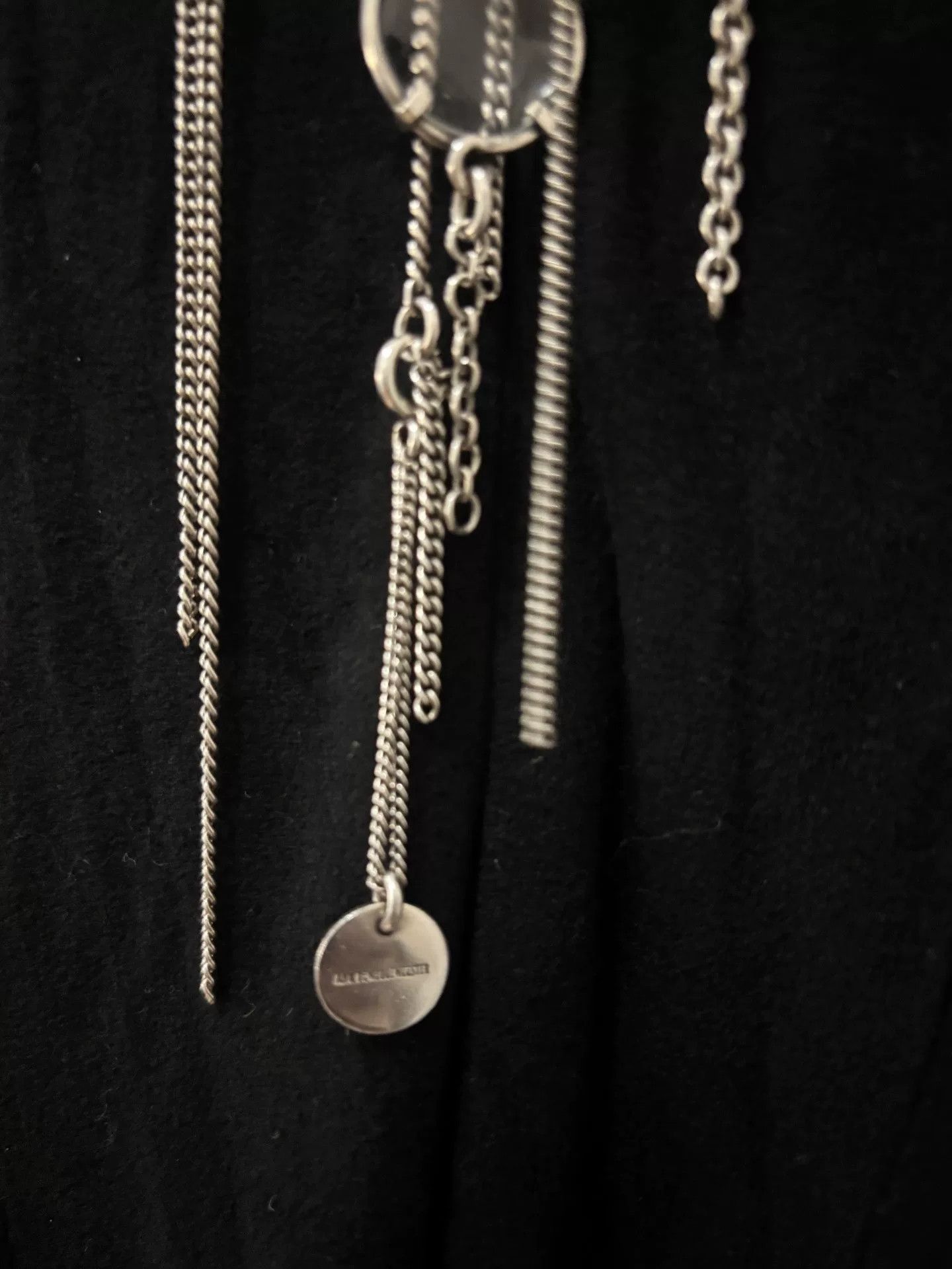 Ann Demeulemeester Ann Demeulemeester 925 Silver Sweater Necklace Size ONE SIZE - 4 Thumbnail
