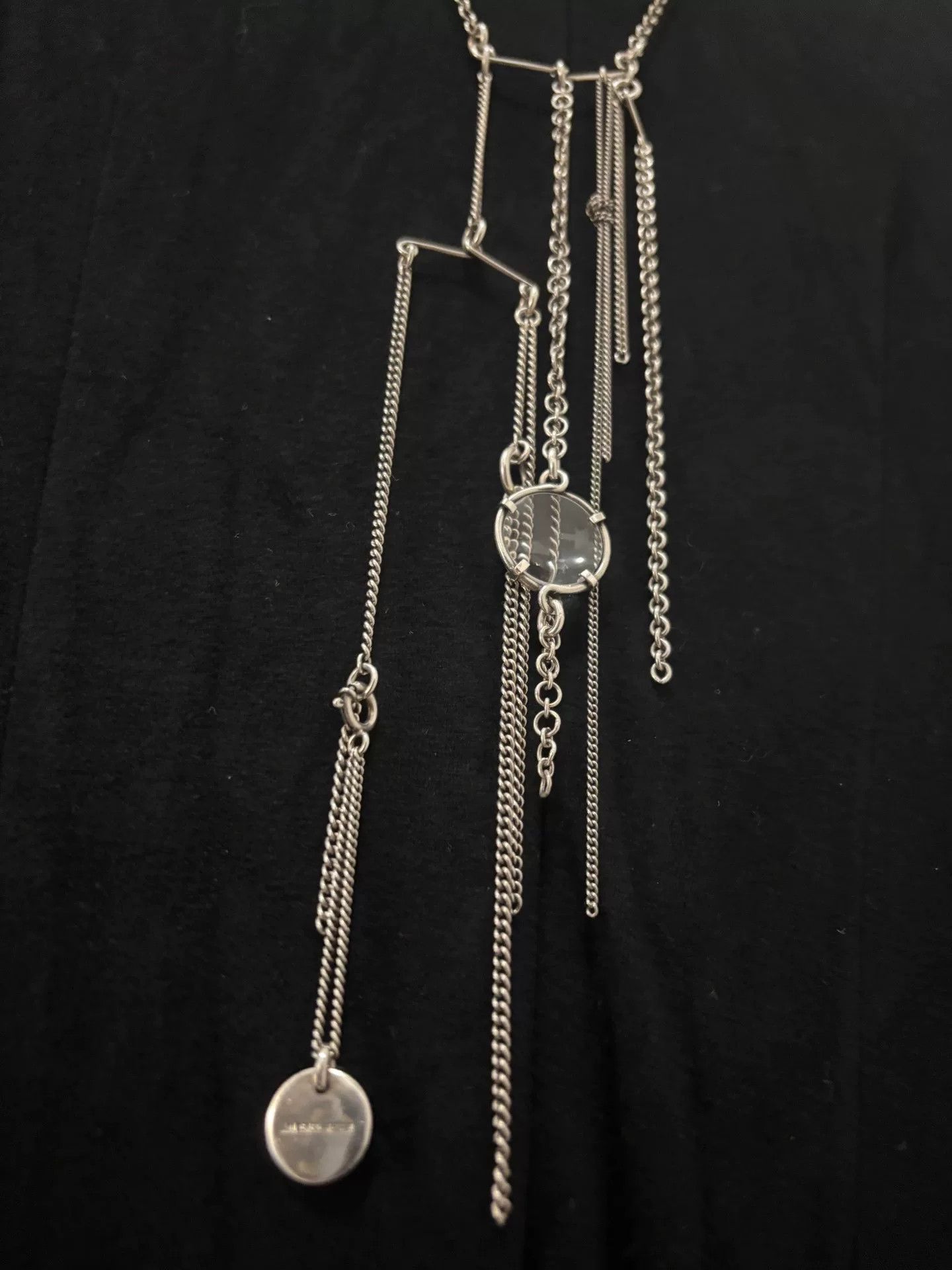 Ann Demeulemeester Ann Demeulemeester 925 Silver Sweater Necklace Size ONE SIZE - 5 Thumbnail