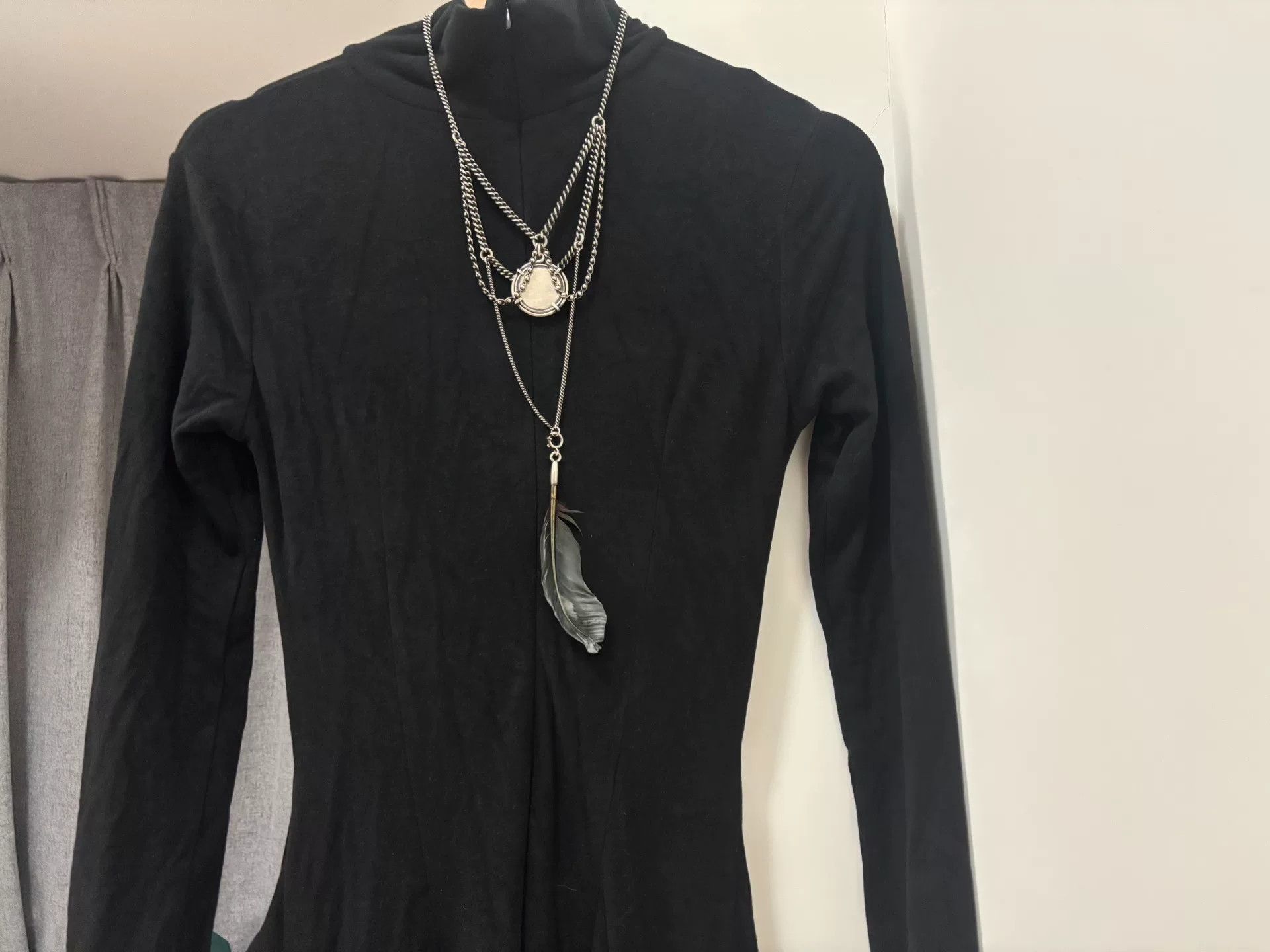 Ann Demeulemeester Ann Demeulemeester 925 Silver Feather Necklace Size ONE SIZE - 2 Thumbnail