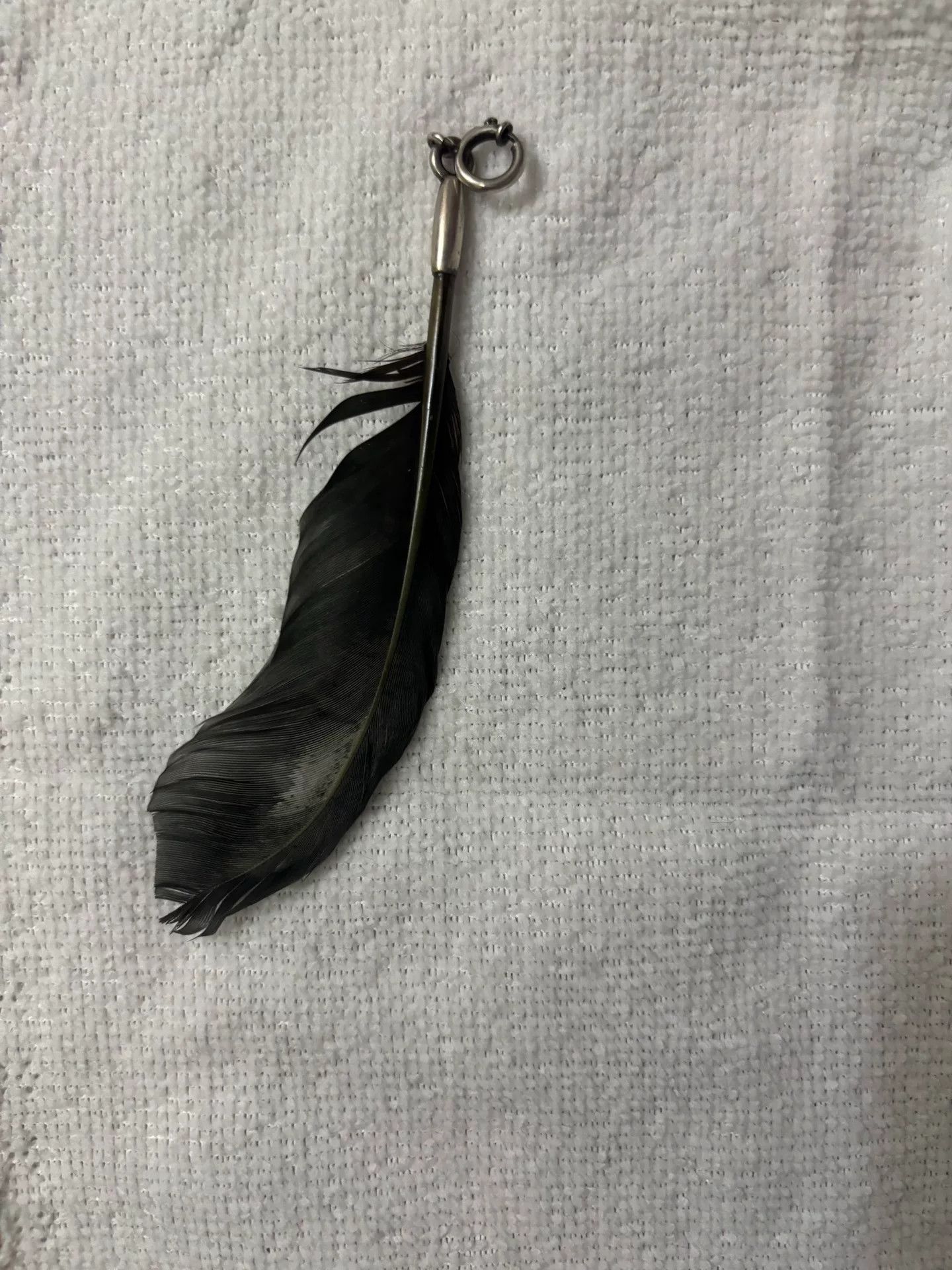 Ann Demeulemeester Ann Demeulemeester 925 Silver Feather Necklace Size ONE SIZE - 3 Thumbnail