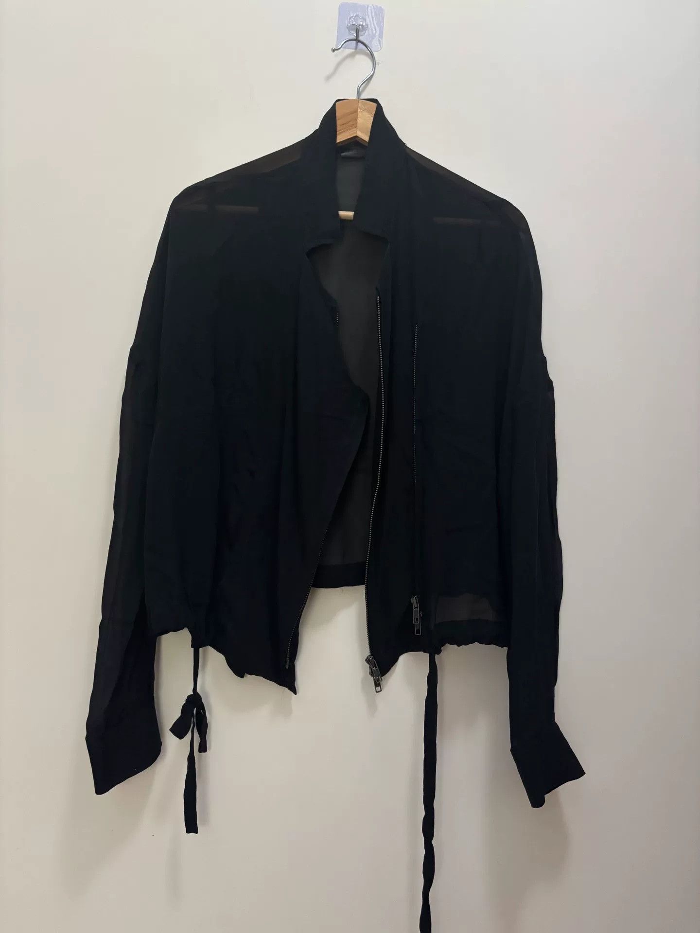 Ann Demeulemeester Ann Demeulemeester Sheer Chiffon Jacket Size XXS / US 00 / IT 34 - 3 Thumbnail