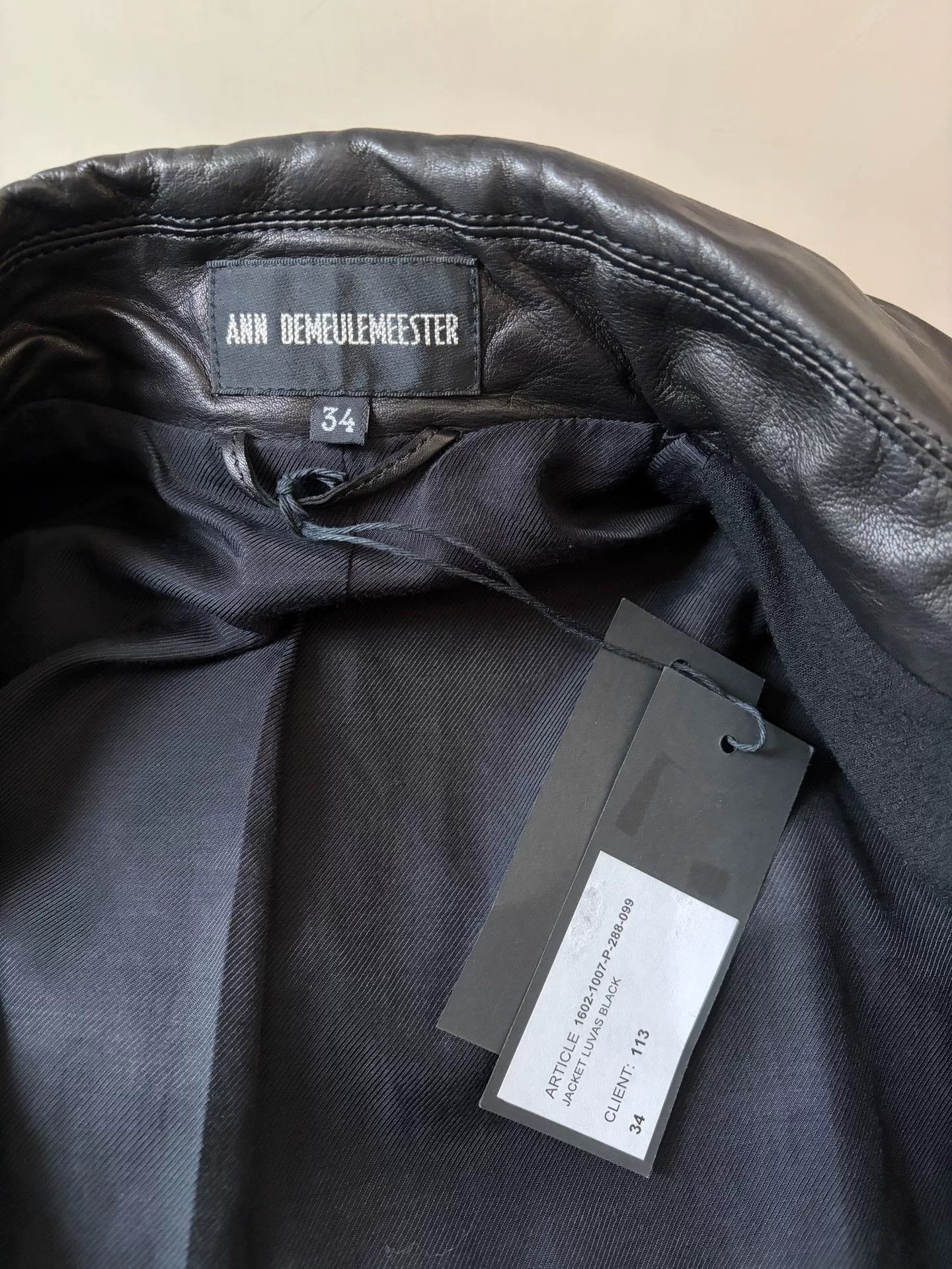 Ann Demeulemeester Ann Demeulemeester Napoleon Leather Jacket Size XXS / US 00 / IT 34 - 9 Thumbnail