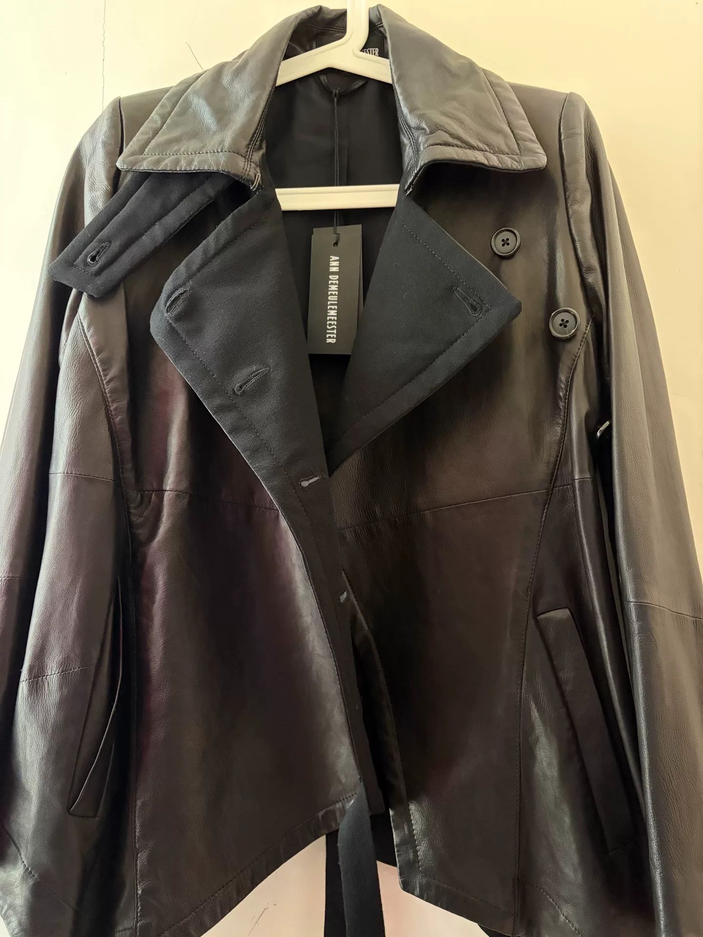 Ann Demeulemeester Ann Demeulemeester Napoleon Leather Jacket Size XXS / US 00 / IT 34 - 4 Thumbnail
