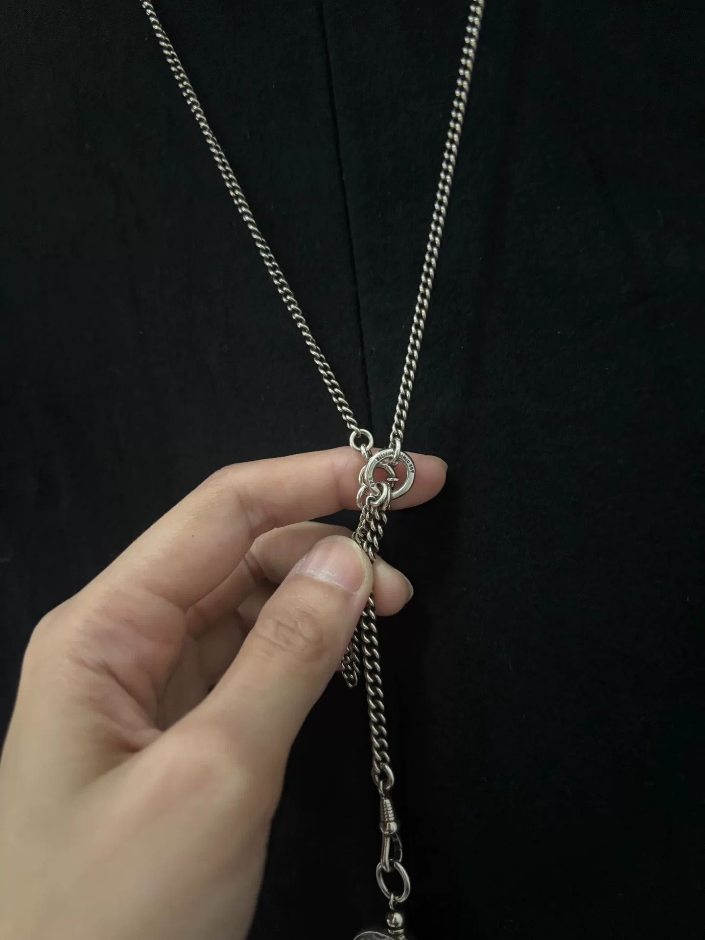 Ann Demeulemeester Ann Demeulemeester SS2008 Silver Eye Necklace Size ONE SIZE - 7 Thumbnail