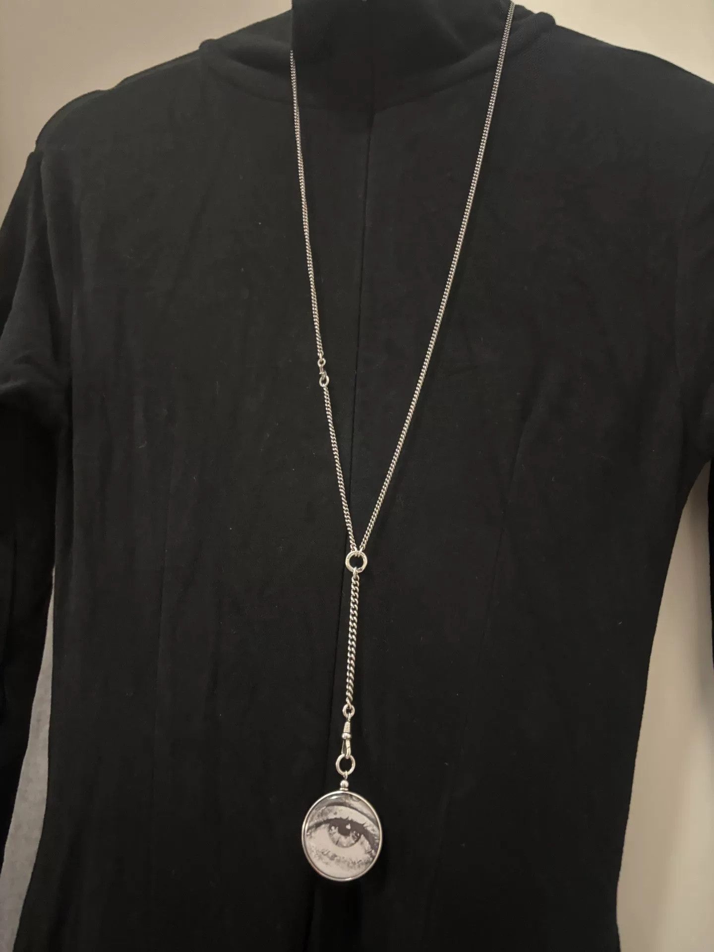 Ann Demeulemeester Ann Demeulemeester SS2008 Silver Eye Necklace Size ONE SIZE - 5 Thumbnail