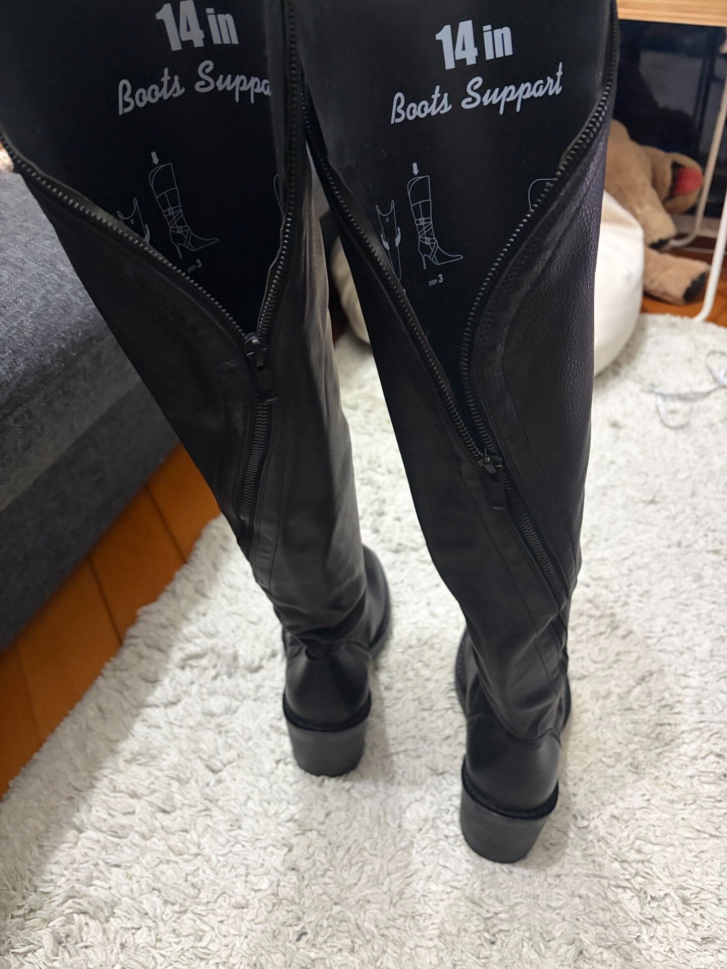 Ann Demeulemeester Ann Demeulemeester 2012 Spiral Zip Leather Tall Boots Size US 6 / IT 36 - 6 Thumbnail