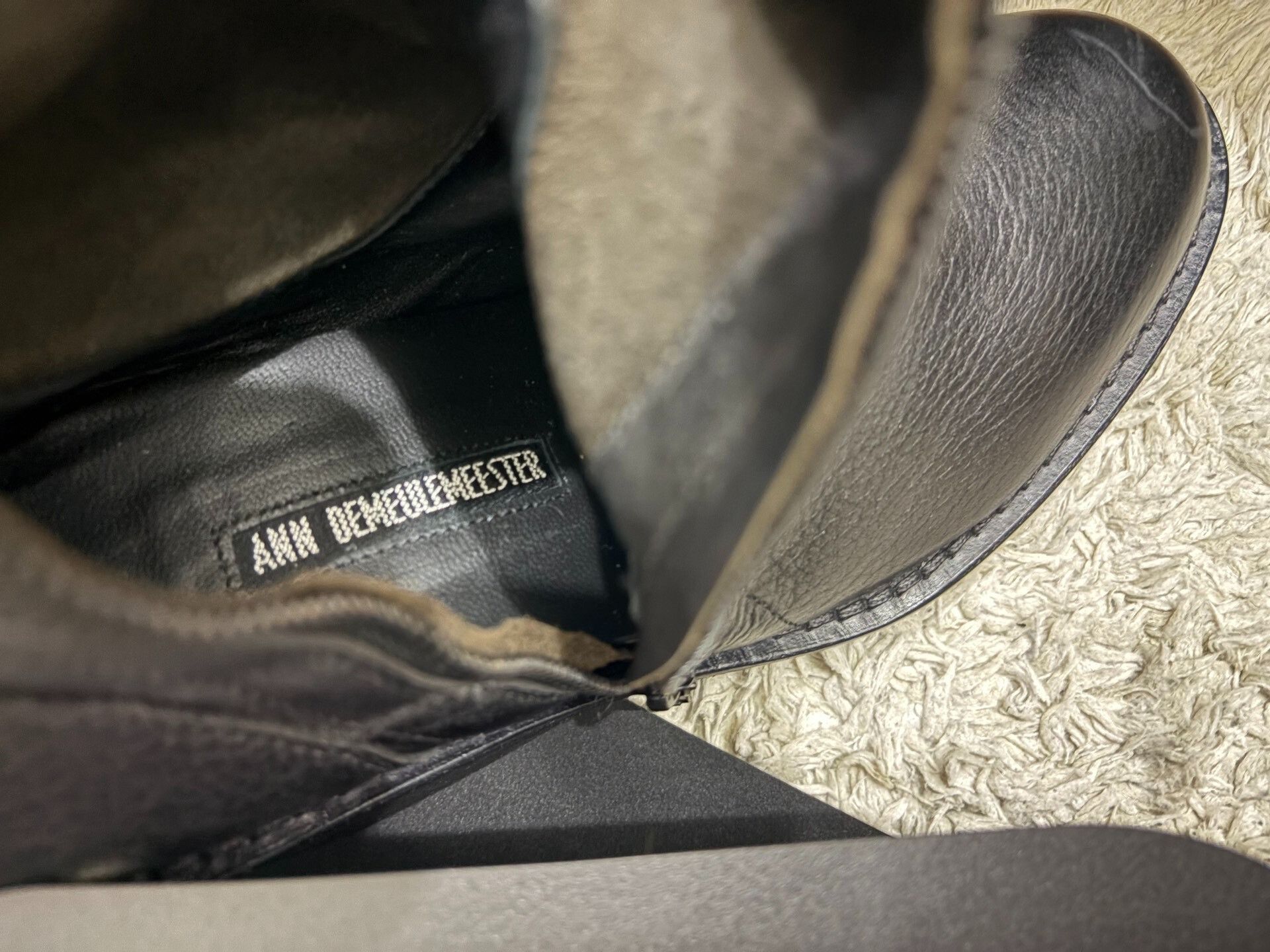 Ann Demeulemeester Ann Demeulemeester 2012 Spiral Zip Leather Tall Boots Size US 6 / IT 36 - 9 Thumbnail