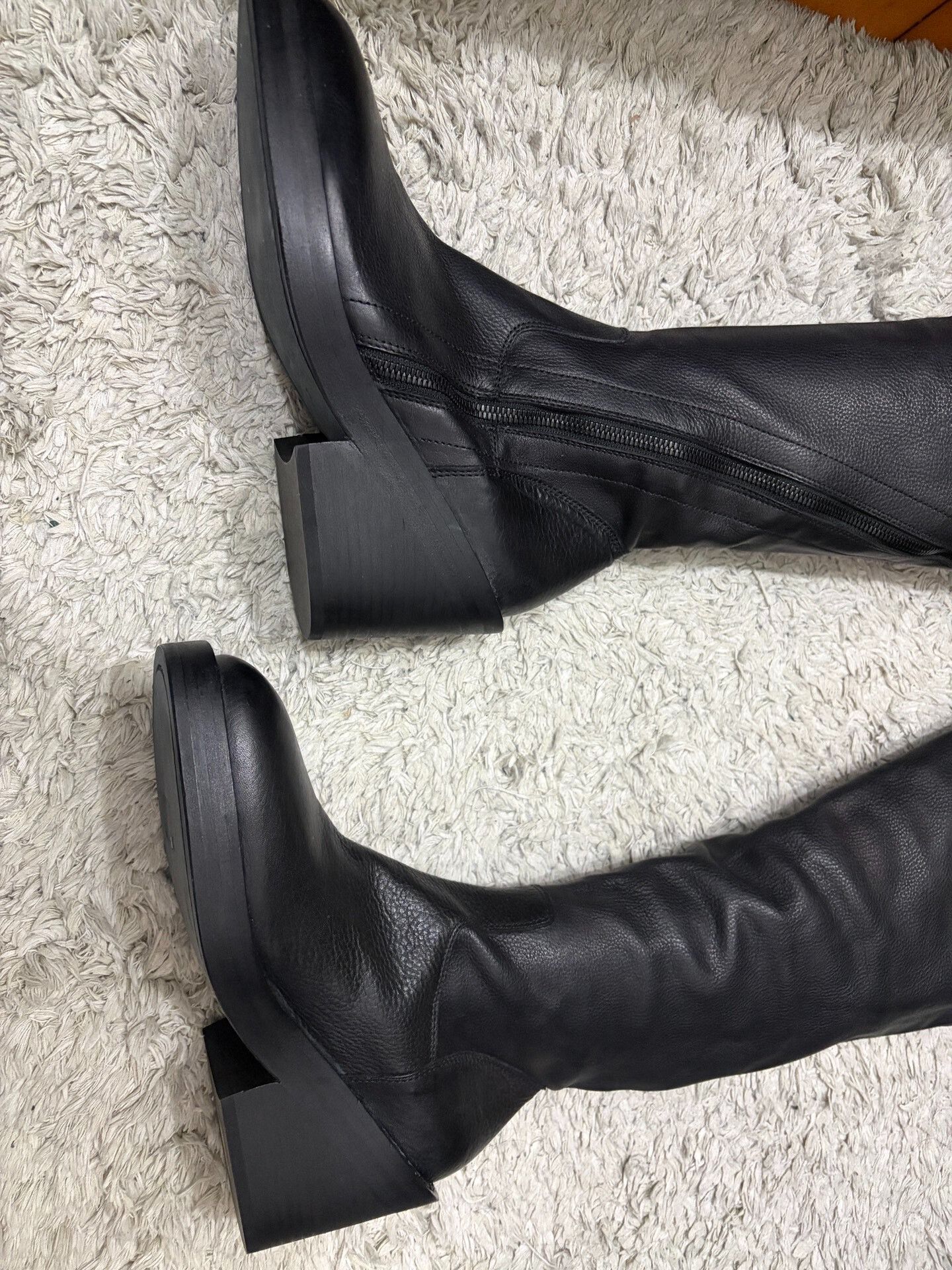 Ann Demeulemeester Ann Demeulemeester 2012 Spiral Zip Leather Tall Boots Size US 6 / IT 36 - 5 Thumbnail