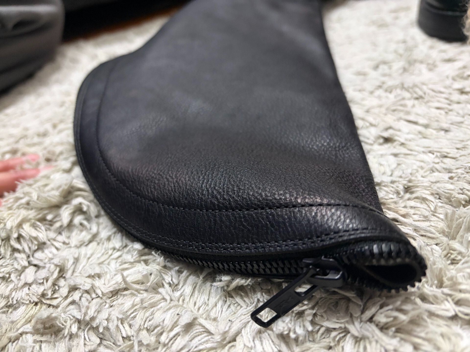 Ann Demeulemeester Ann Demeulemeester 2012 Spiral Zip Leather Tall Boots Size US 6 / IT 36 - 8 Thumbnail