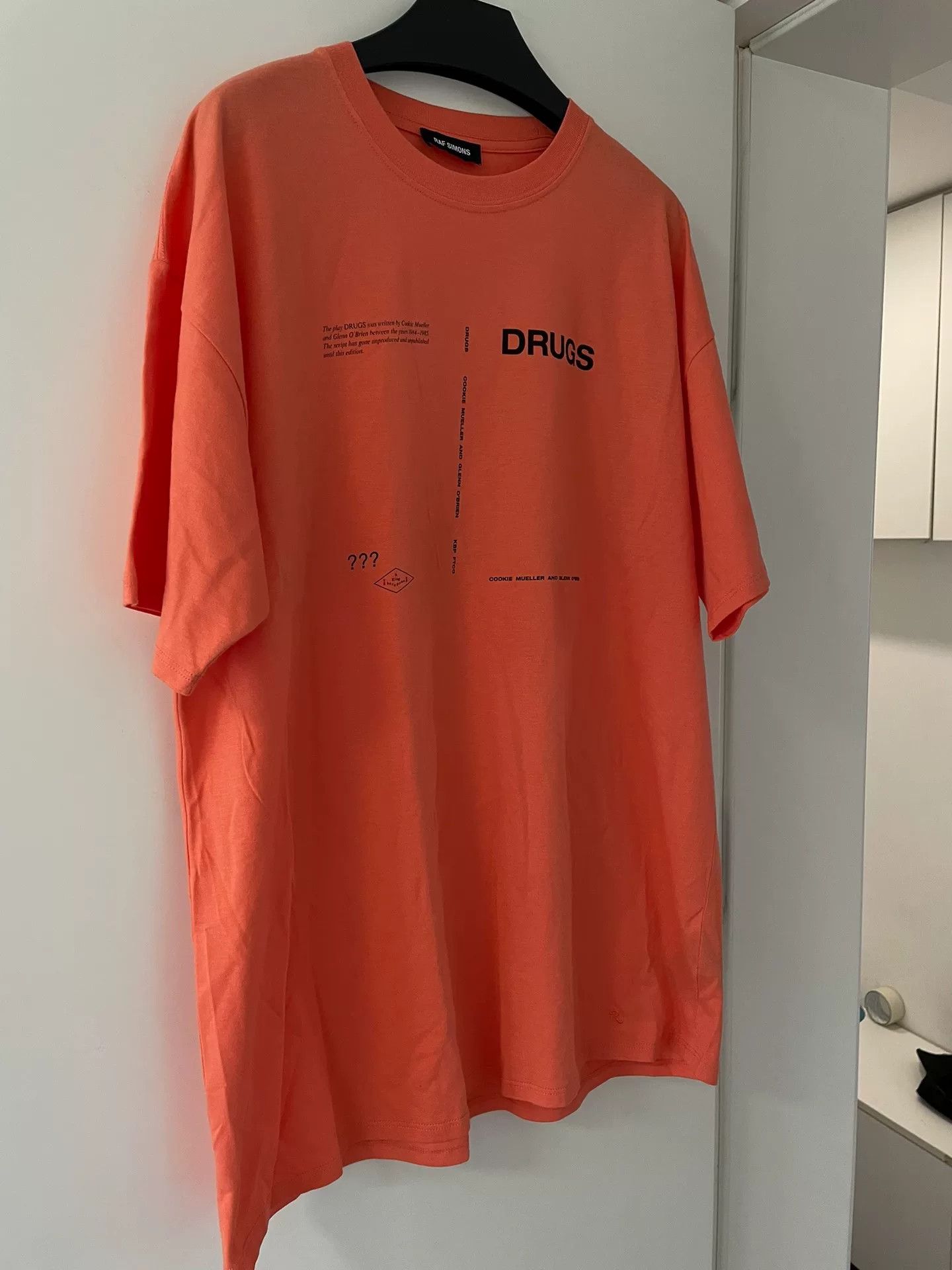 Raf Simons Raf Simons Orange Drugs T-shirt Size US S / EU 44-46 / 1 - 2 Thumbnail