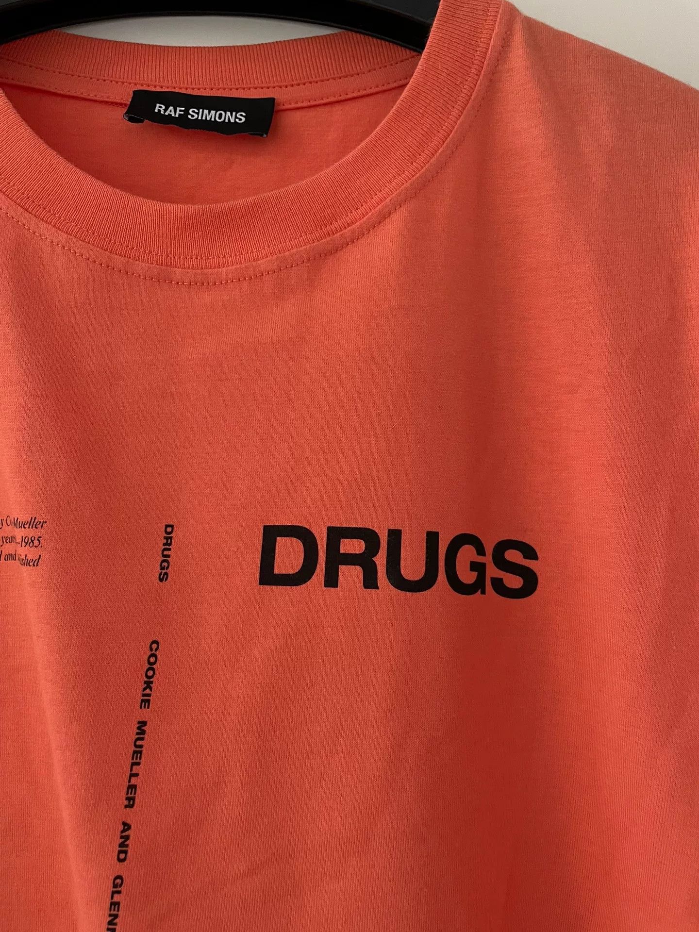 Raf Simons Raf Simons Orange Drugs T-shirt Size US S / EU 44-46 / 1 - 4 Thumbnail