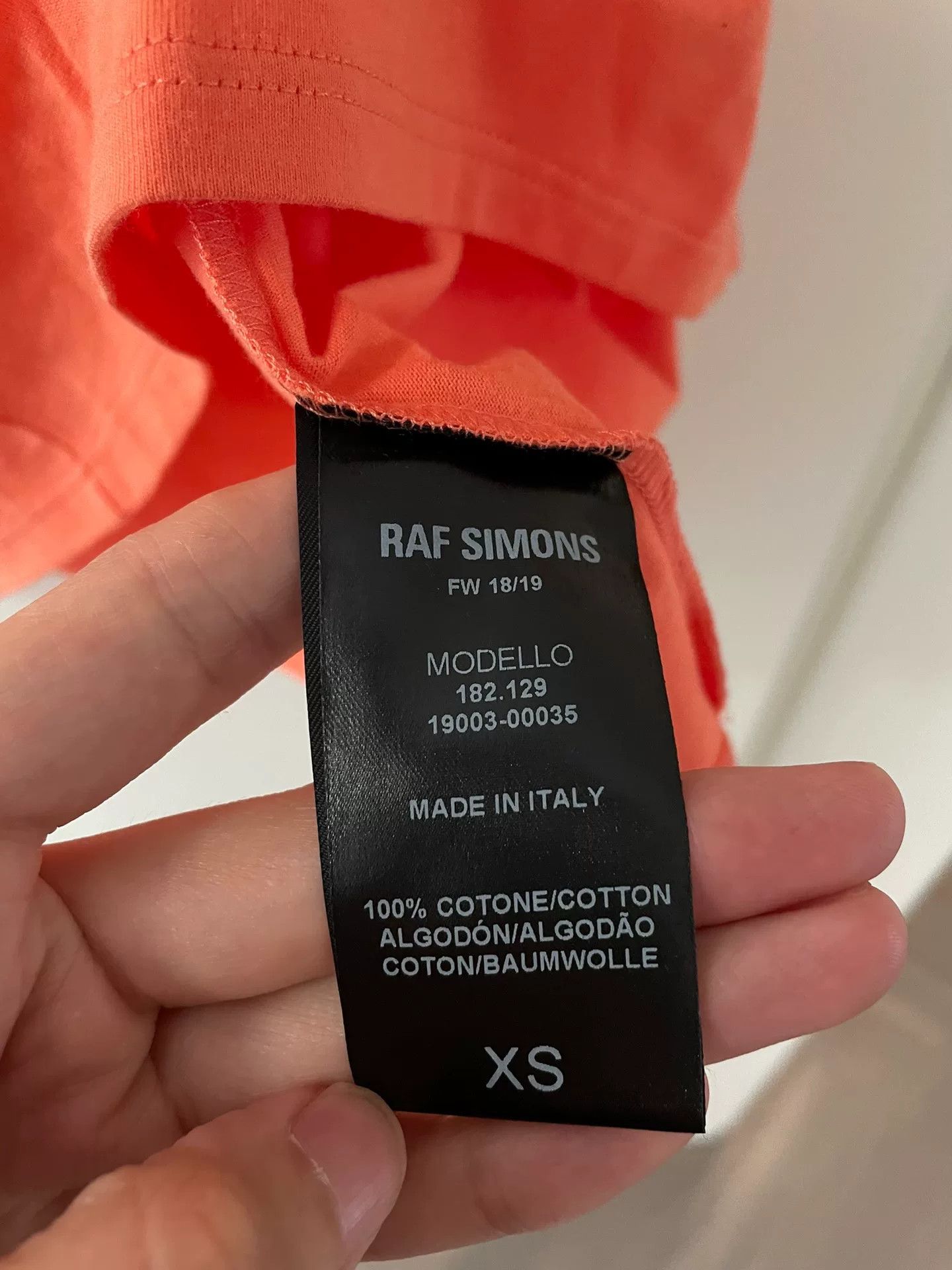 Raf Simons Raf Simons Orange Drugs T-shirt Size US S / EU 44-46 / 1 - 5 Thumbnail