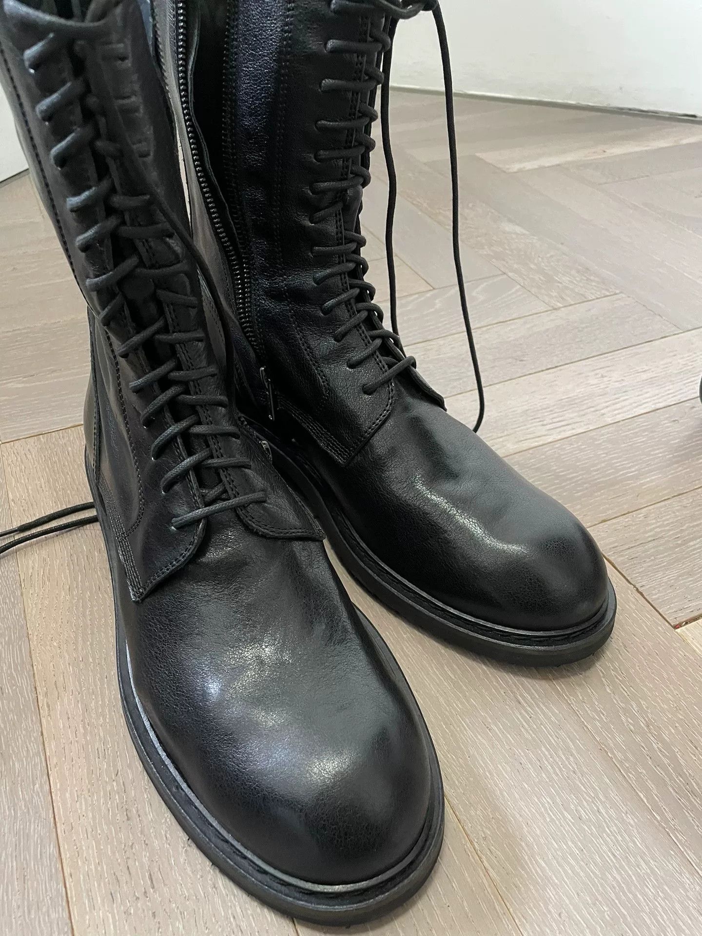 Ann Demeulemeester Ann Demeulemeester High-Top Military Boots Size US 10 / EU 43 - 8 Thumbnail