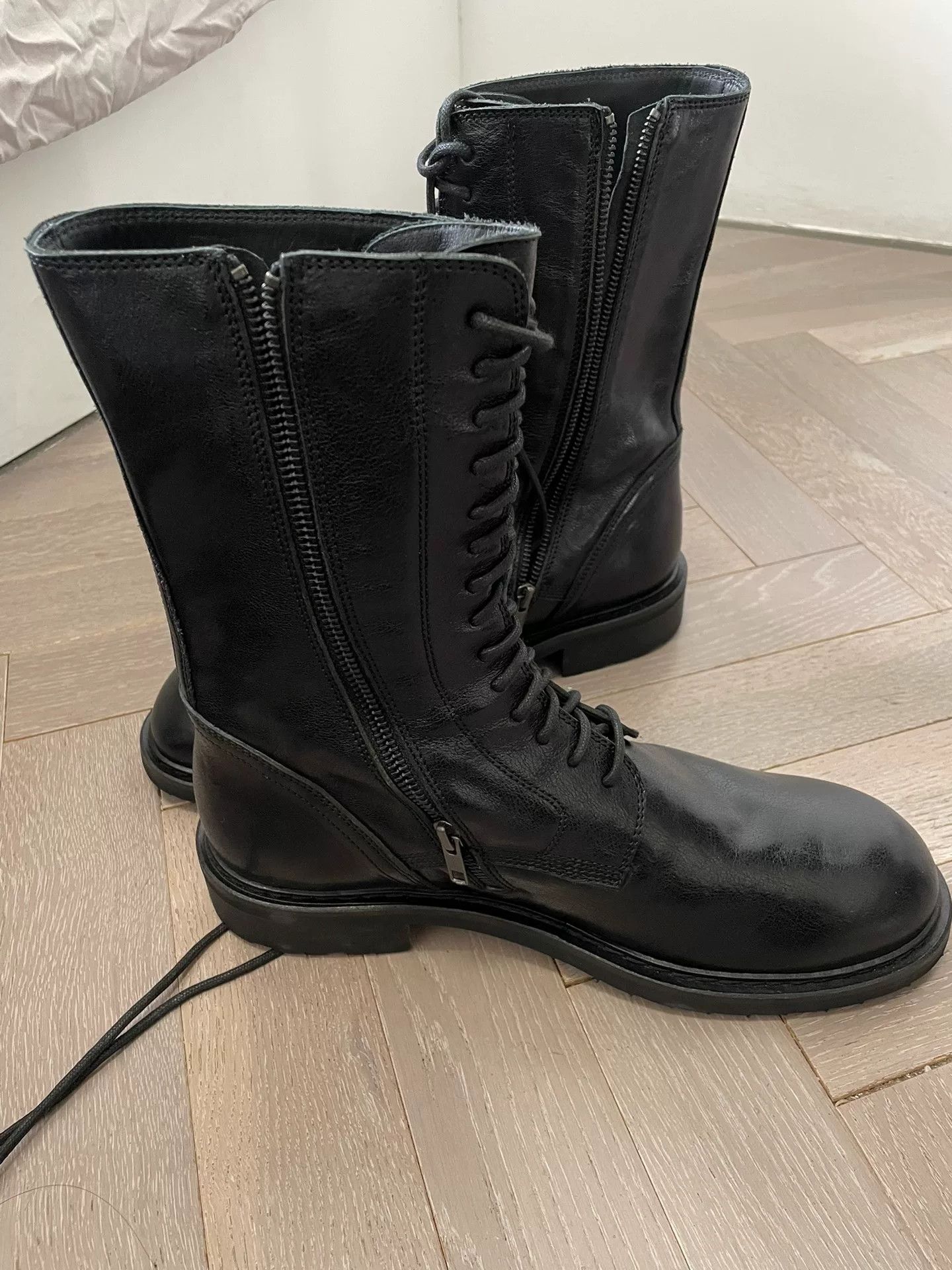 Ann Demeulemeester Ann Demeulemeester High-Top Military Boots Size US 10 / EU 43 - 2 Thumbnail