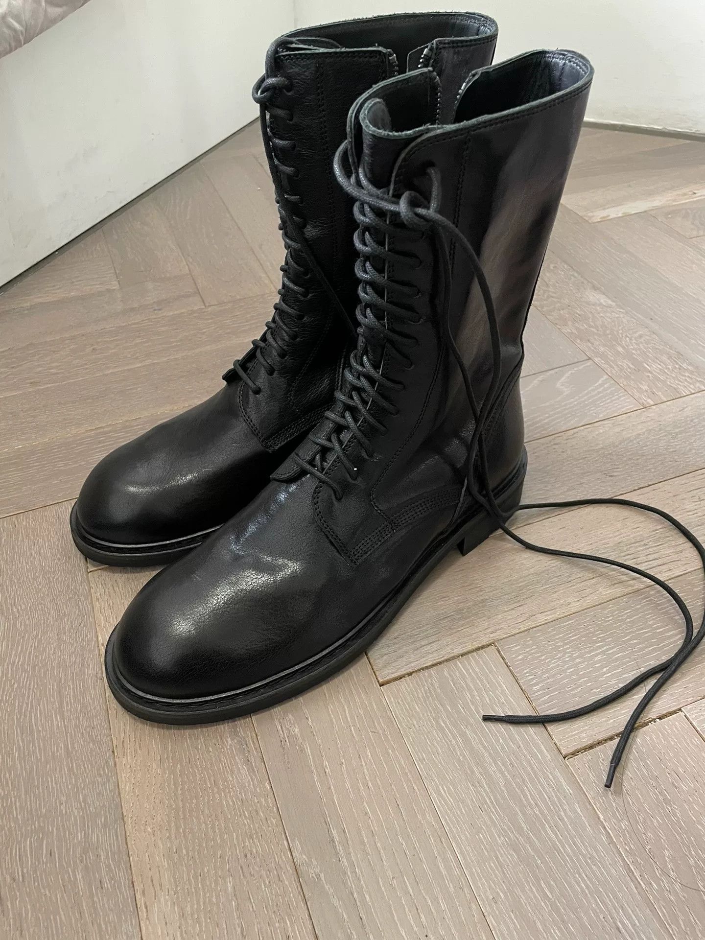 Ann Demeulemeester Ann Demeulemeester High-Top Military Boots Size US 10 / EU 43 - 4 Thumbnail