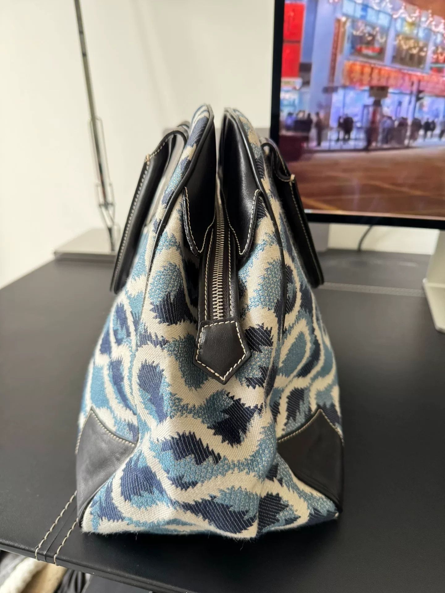 Vivienne Westwood Vivienne Westwood Vintage Blue Leopard Bowling Tote Size ONE SIZE - 3 Thumbnail