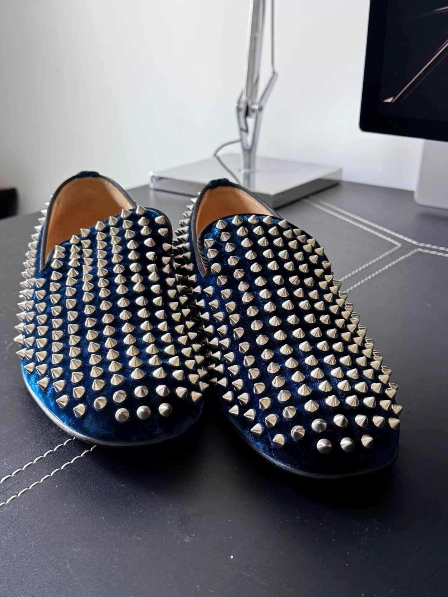 Christian Louboutin Christian Louboutin Studded Men's Shoes Size US 6 / EU 39 - 2 Thumbnail