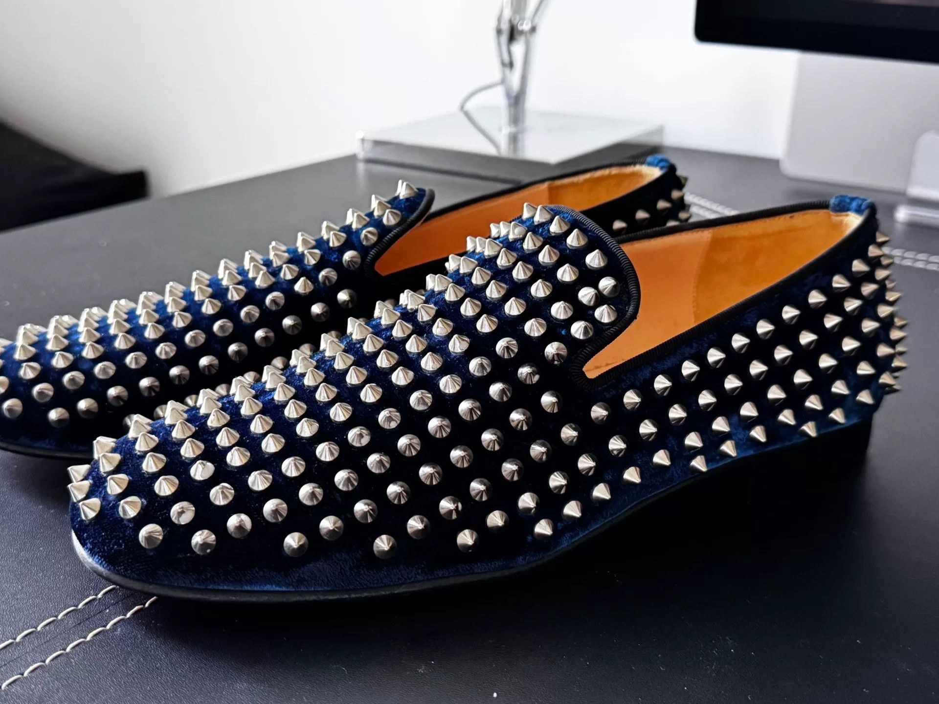 Christian Louboutin Christian Louboutin Studded Men's Shoes Size US 6 / EU 39 - 3 Thumbnail
