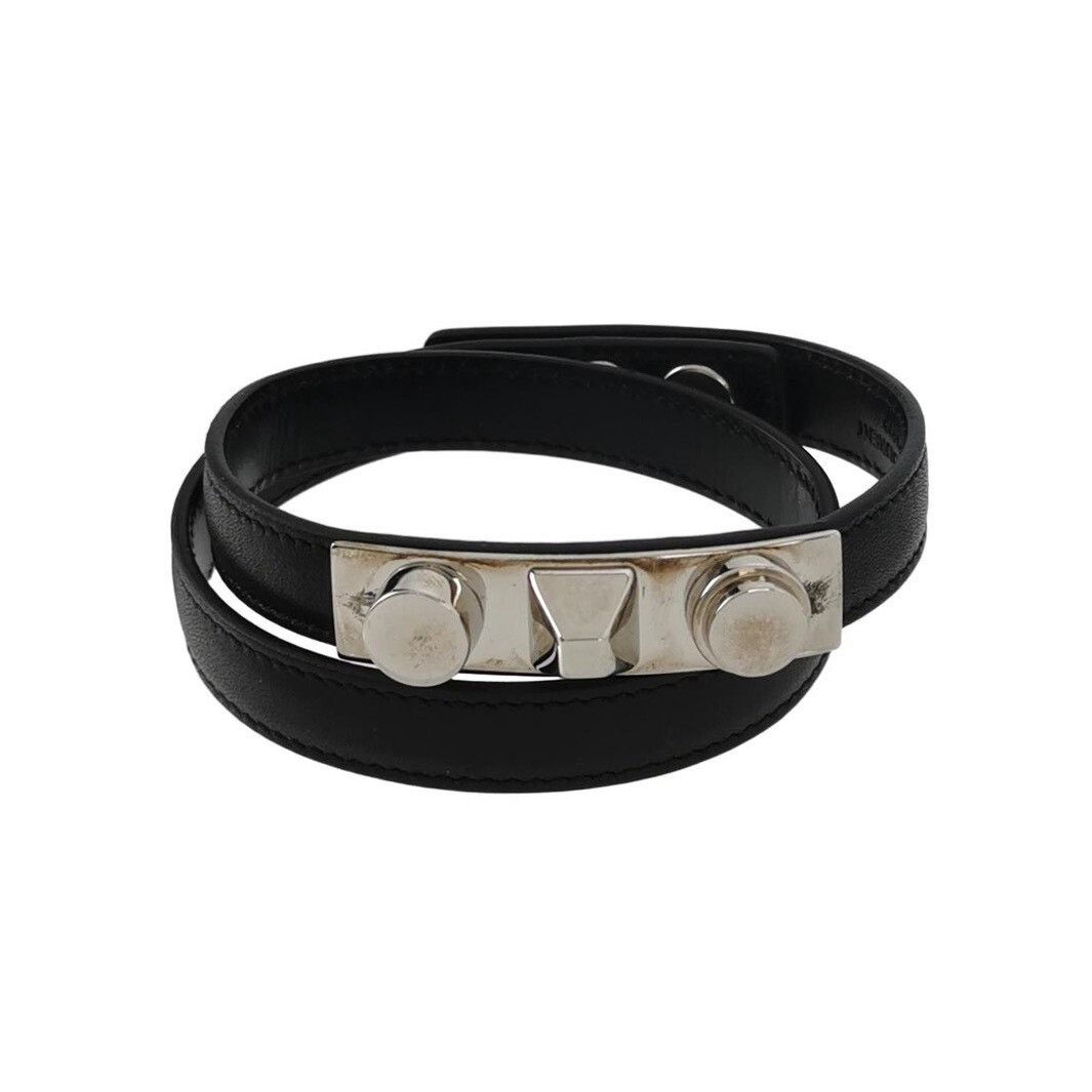 Saint Laurent Paris Saint Laurent Leather Metal Decor Bracelet Size ONE SIZE - 2 Thumbnail