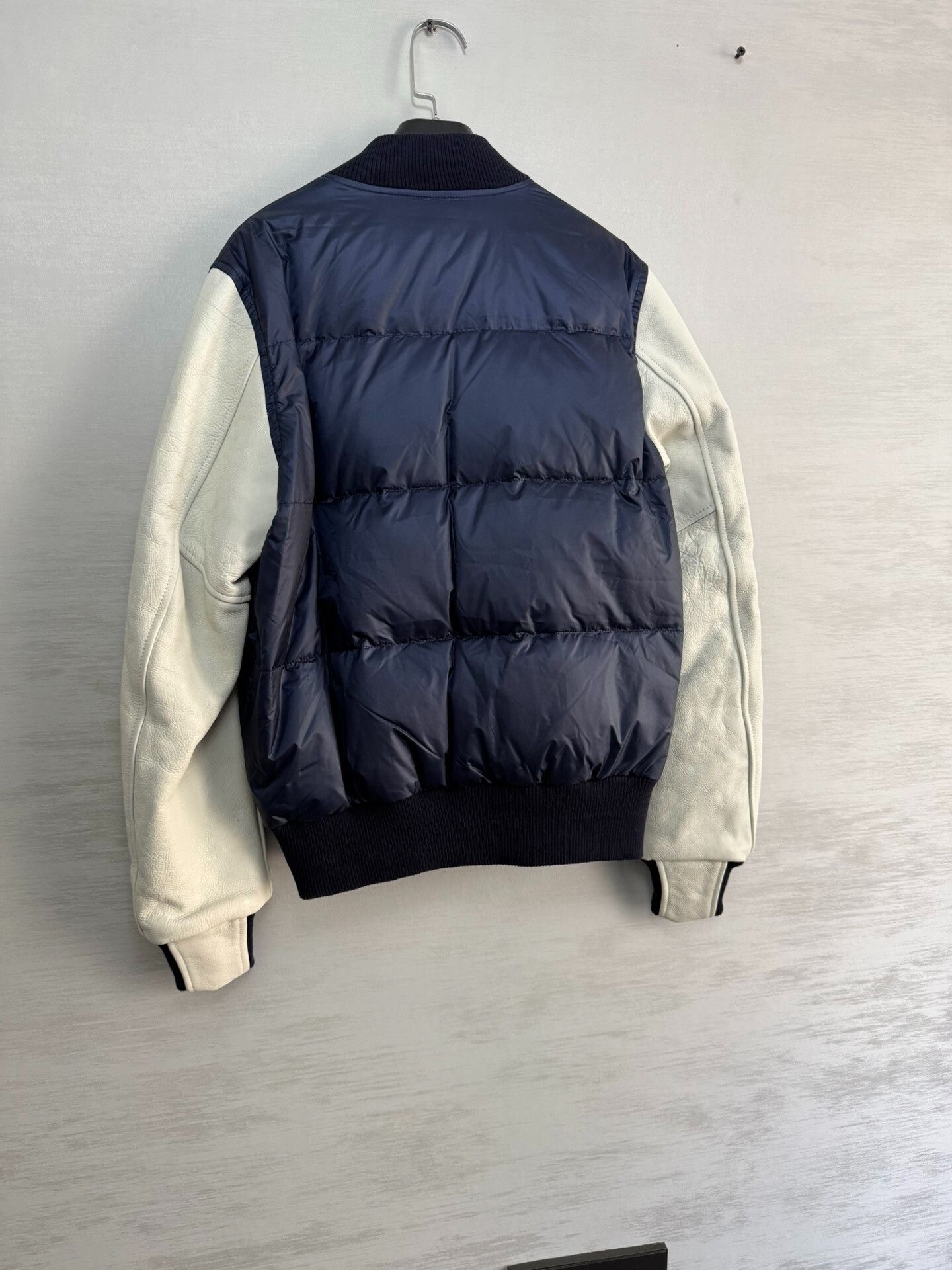 Sacai Sacai Colorblock Leather Down Jacket Size US XS / EU 42 / 0 - 6 Thumbnail