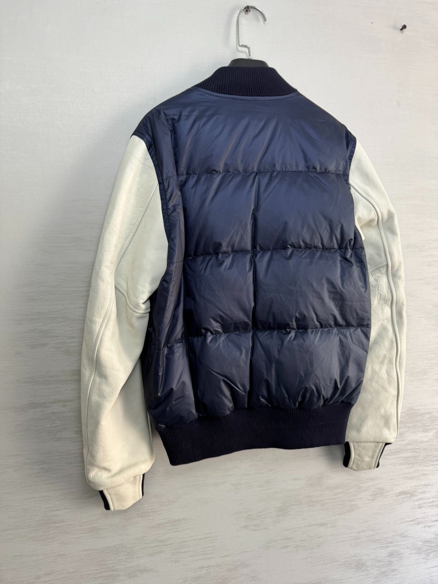 Sacai Sacai Colorblock Leather Down Jacket Size US XS / EU 42 / 0 - 7 Thumbnail