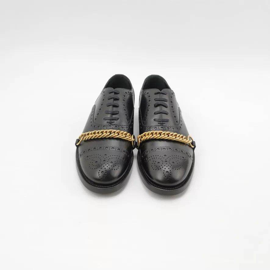 Burberry Burberry Men's Black Brogue Leather Shoes Size US 7 / EU 40 - 3 Thumbnail