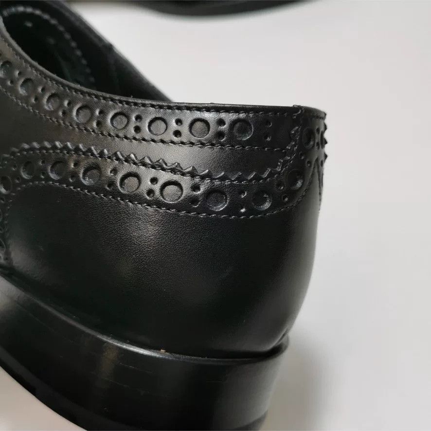 Burberry Burberry Men's Black Brogue Leather Shoes Size US 7 / EU 40 - 7 Thumbnail