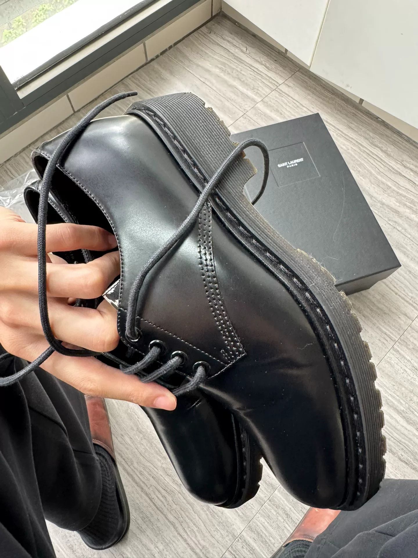 Saint Laurent Paris Saint Laurent Leopard Tongue Leather Shoes Size US 7 / EU 40 - 6 Thumbnail