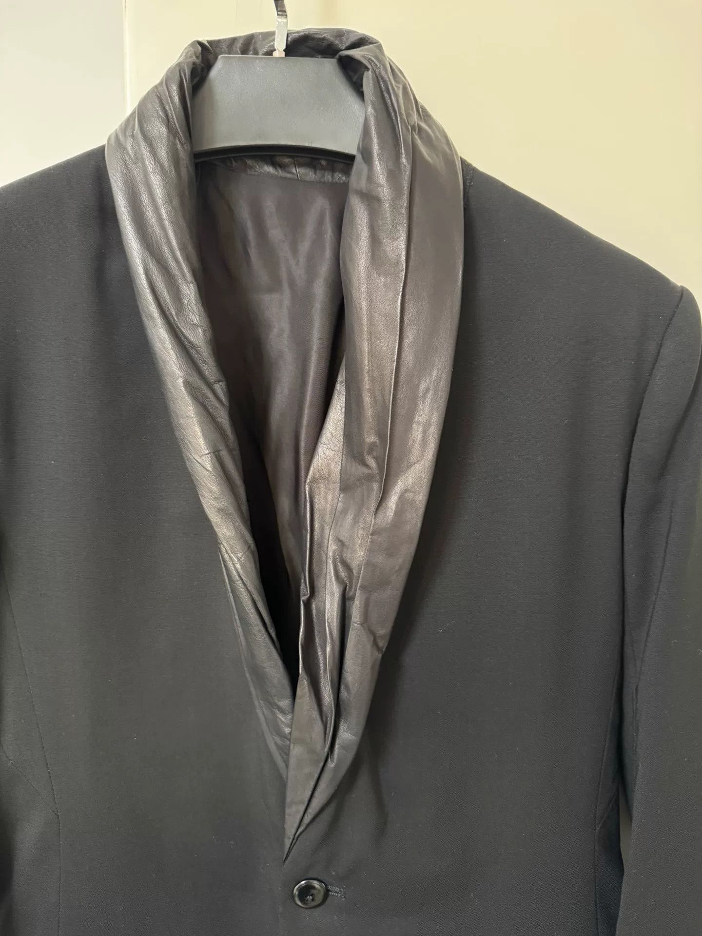 Rick Owens Rick Owens Pleated Shawl Collar Blazer Size US M / EU 48-50 / 2 - 4 Thumbnail