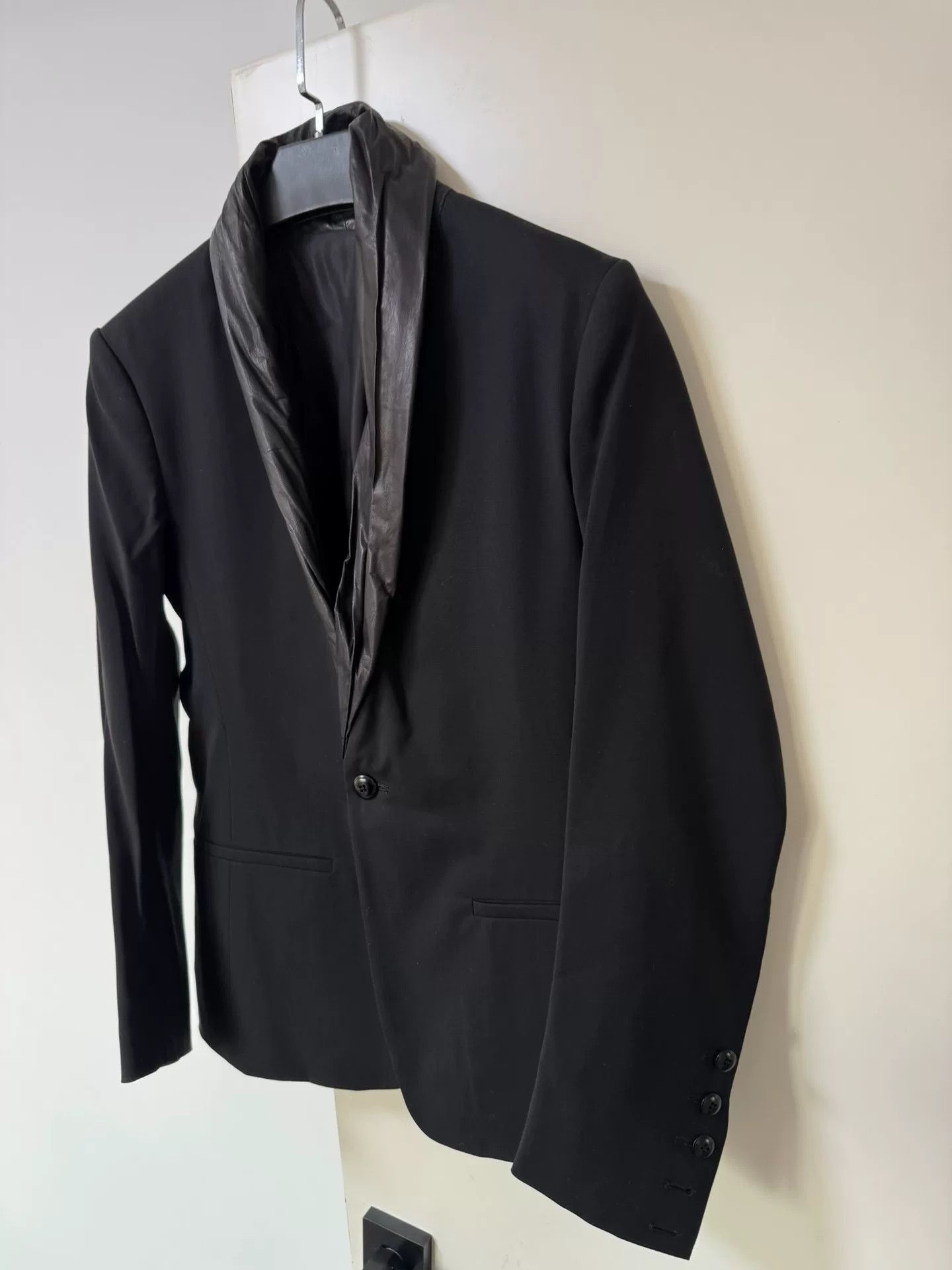 Rick Owens Rick Owens Pleated Shawl Collar Blazer Size US M / EU 48-50 / 2 - 3 Thumbnail