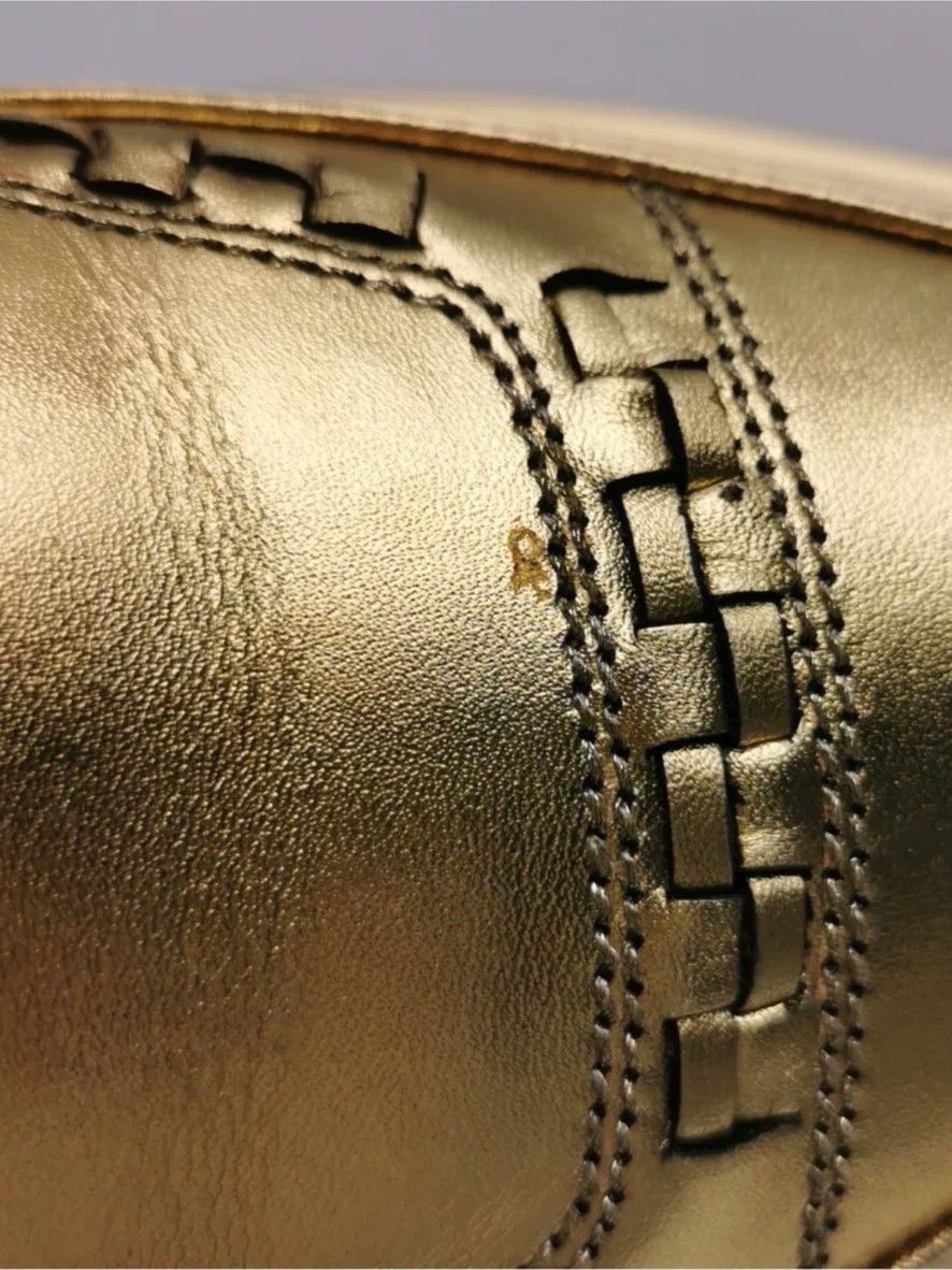 Hedi Slimane Saint Laurent Fall 2014 Men's Gold Shoe Size US 6.5 / EU 39-40 - 8 Thumbnail