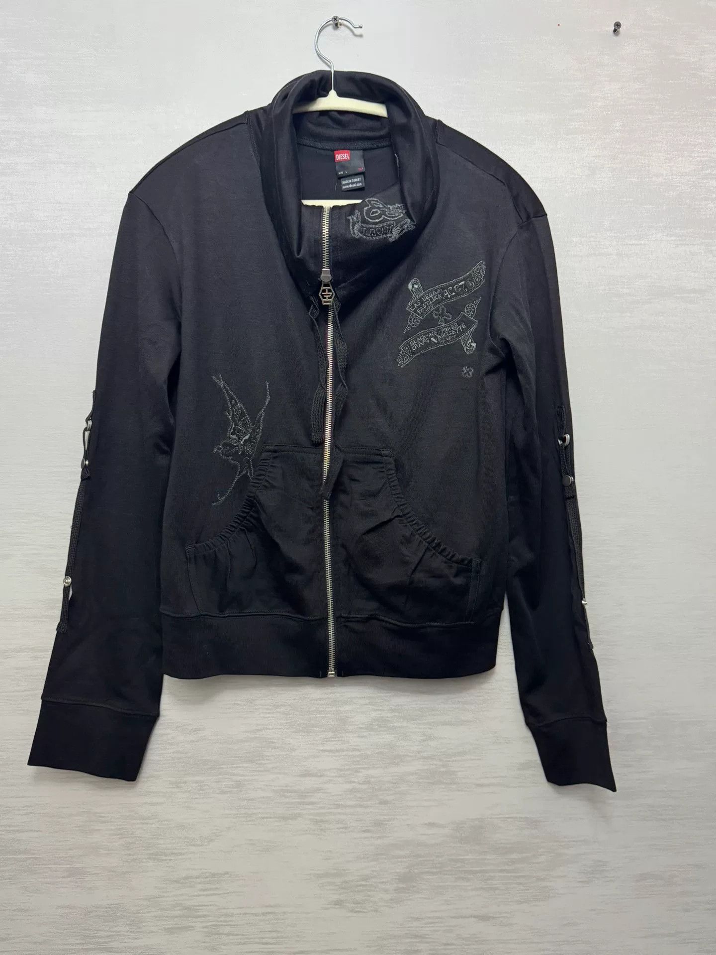 Diesel Diesel Butterfly Embroidery Casual Jacket Size L / US 10 / IT 46 - 3 Thumbnail