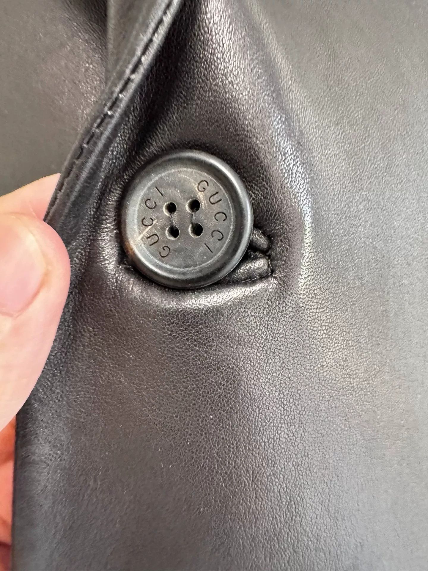 Tom Ford Gucci Leather Blazer (Tom Ford Era) Size US S / EU 44-46 / 1 - 5 Thumbnail