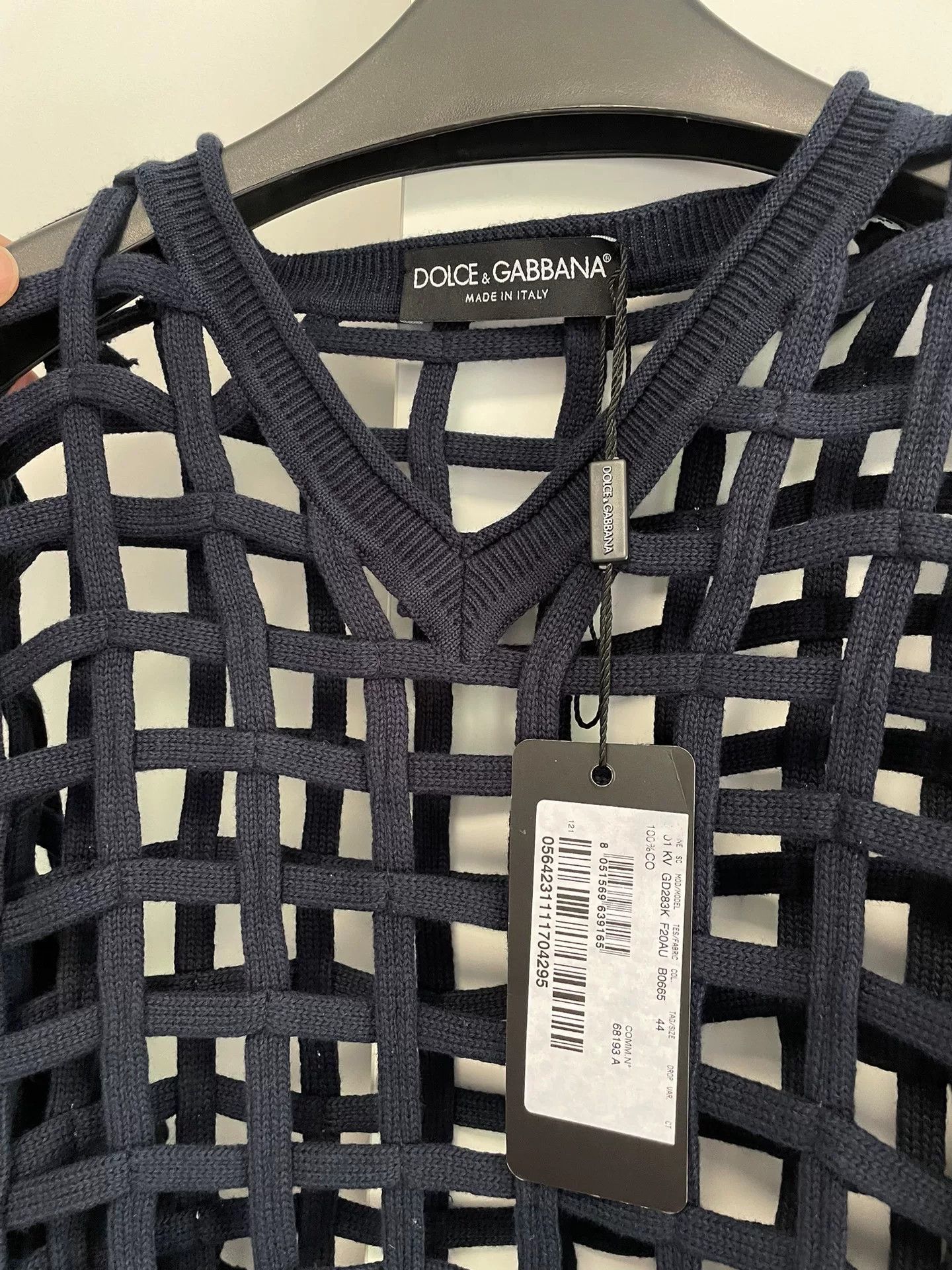 Dolce & Gabbana Dolce & Gabbana Fishnet Sweater Size S / US 4 / IT 40 - 6 Thumbnail