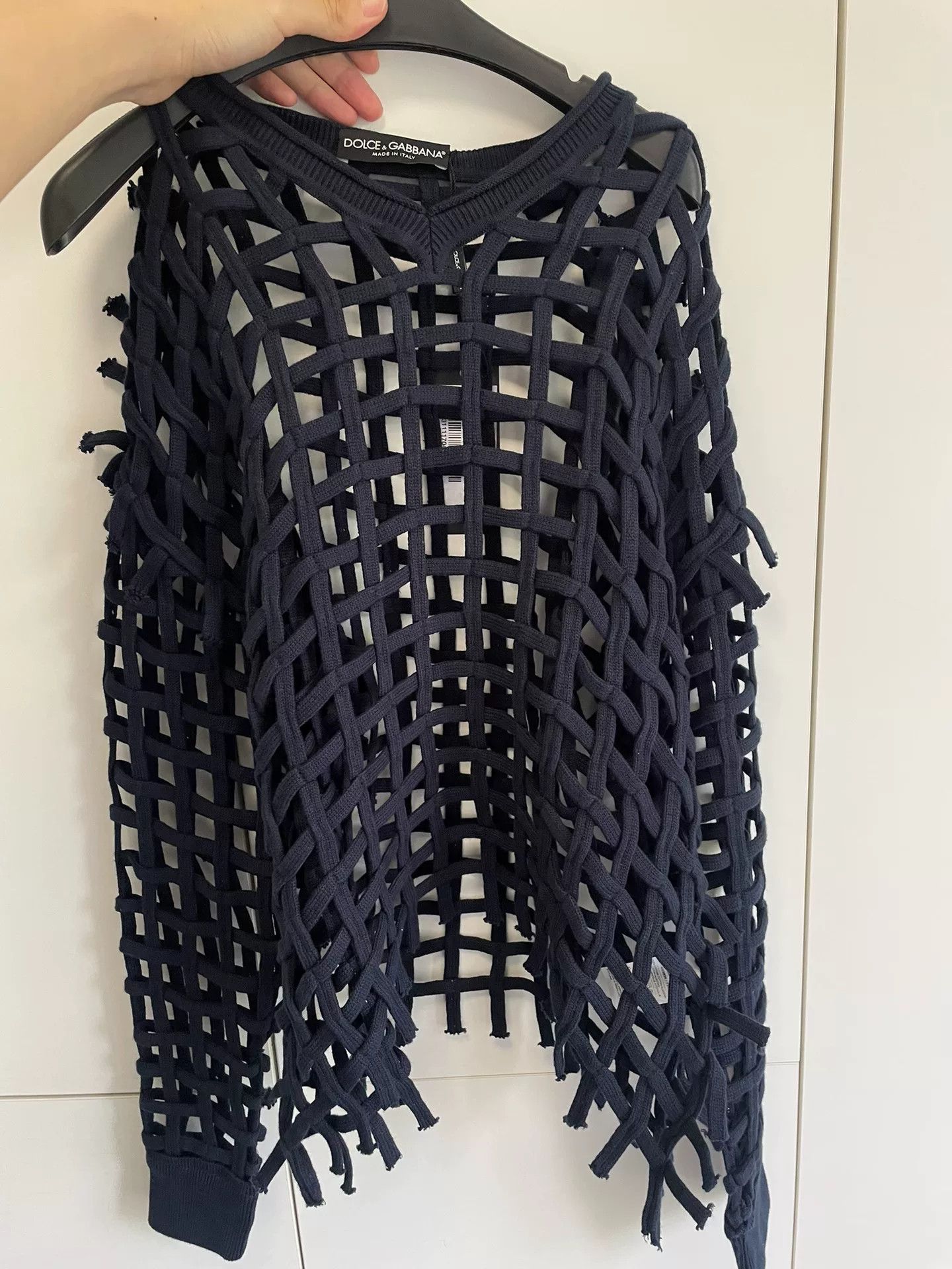 Dolce & Gabbana Dolce & Gabbana Fishnet Sweater Size S / US 4 / IT 40 - 8 Thumbnail
