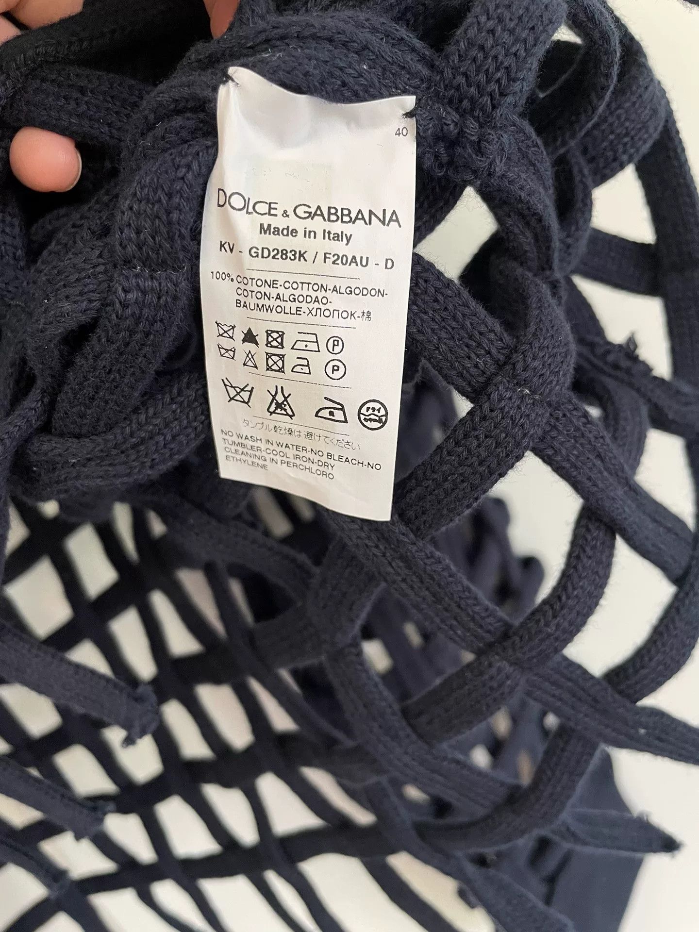 Dolce & Gabbana Dolce & Gabbana Fishnet Sweater Size S / US 4 / IT 40 - 5 Thumbnail